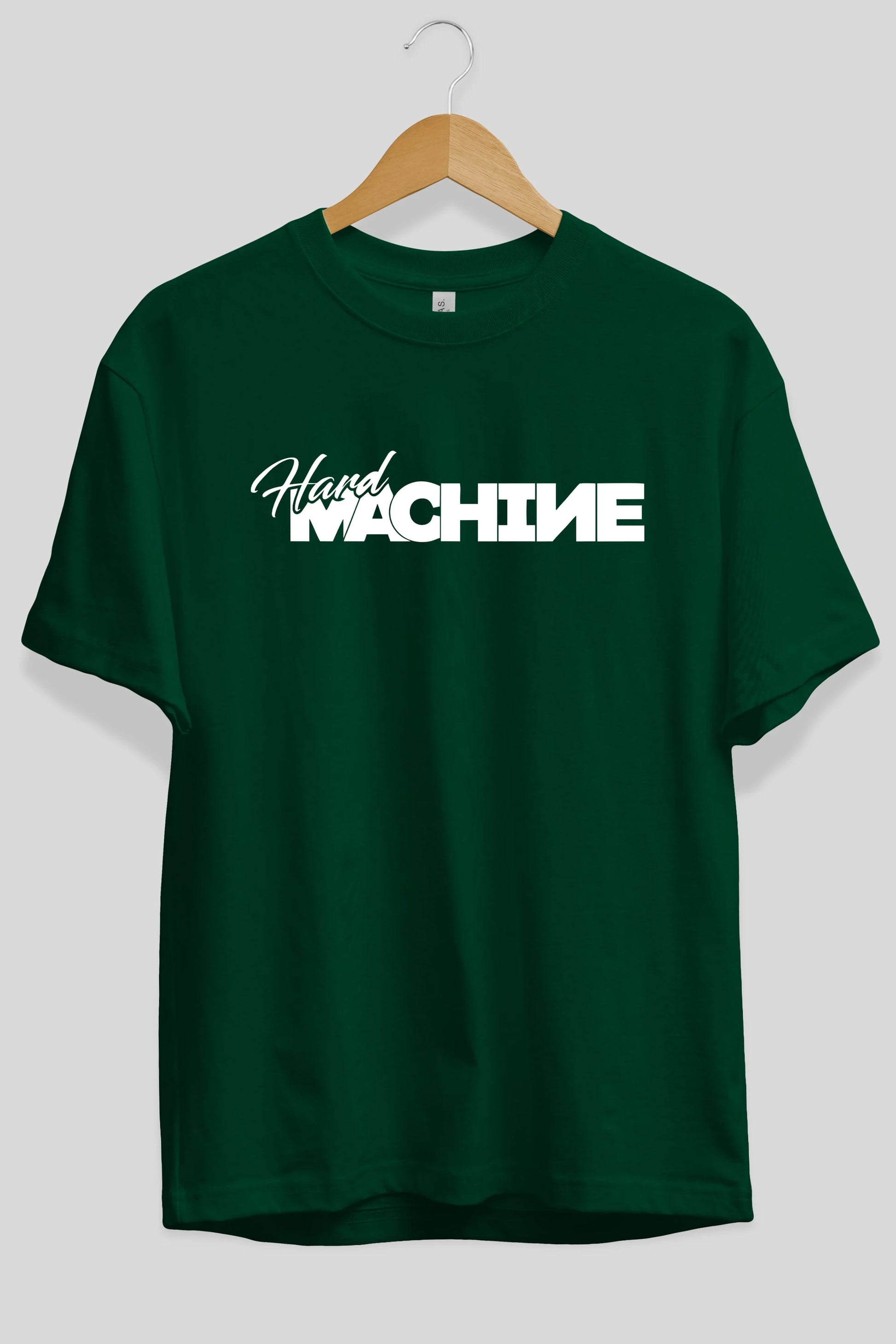 Hard Machine Ön Baskılı Oversize t-shirt %100 pamuk Erkek Kadın Unisex