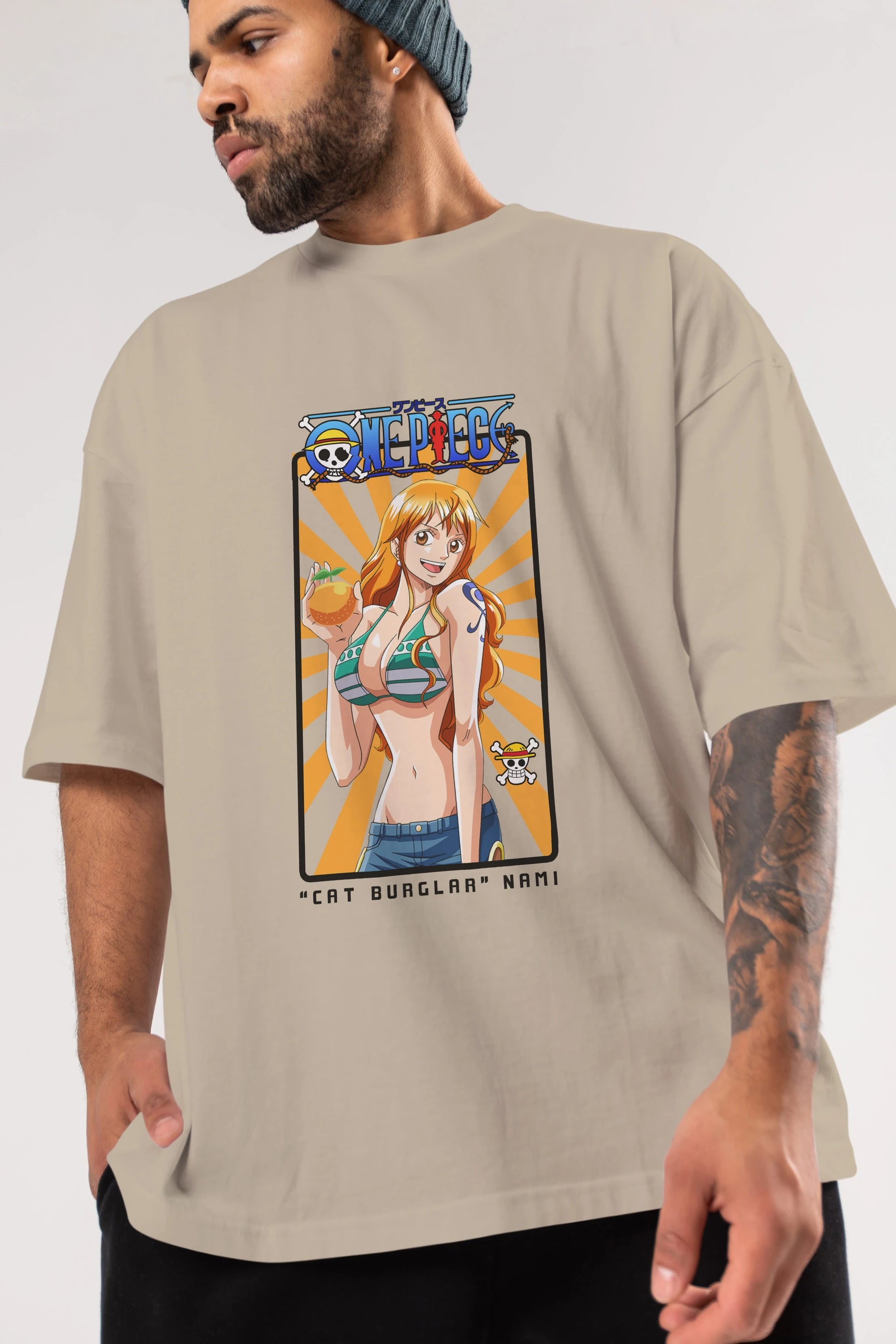 Nami Anime Ön Baskılı Oversize t-shirt Erkek Kadın Unisex