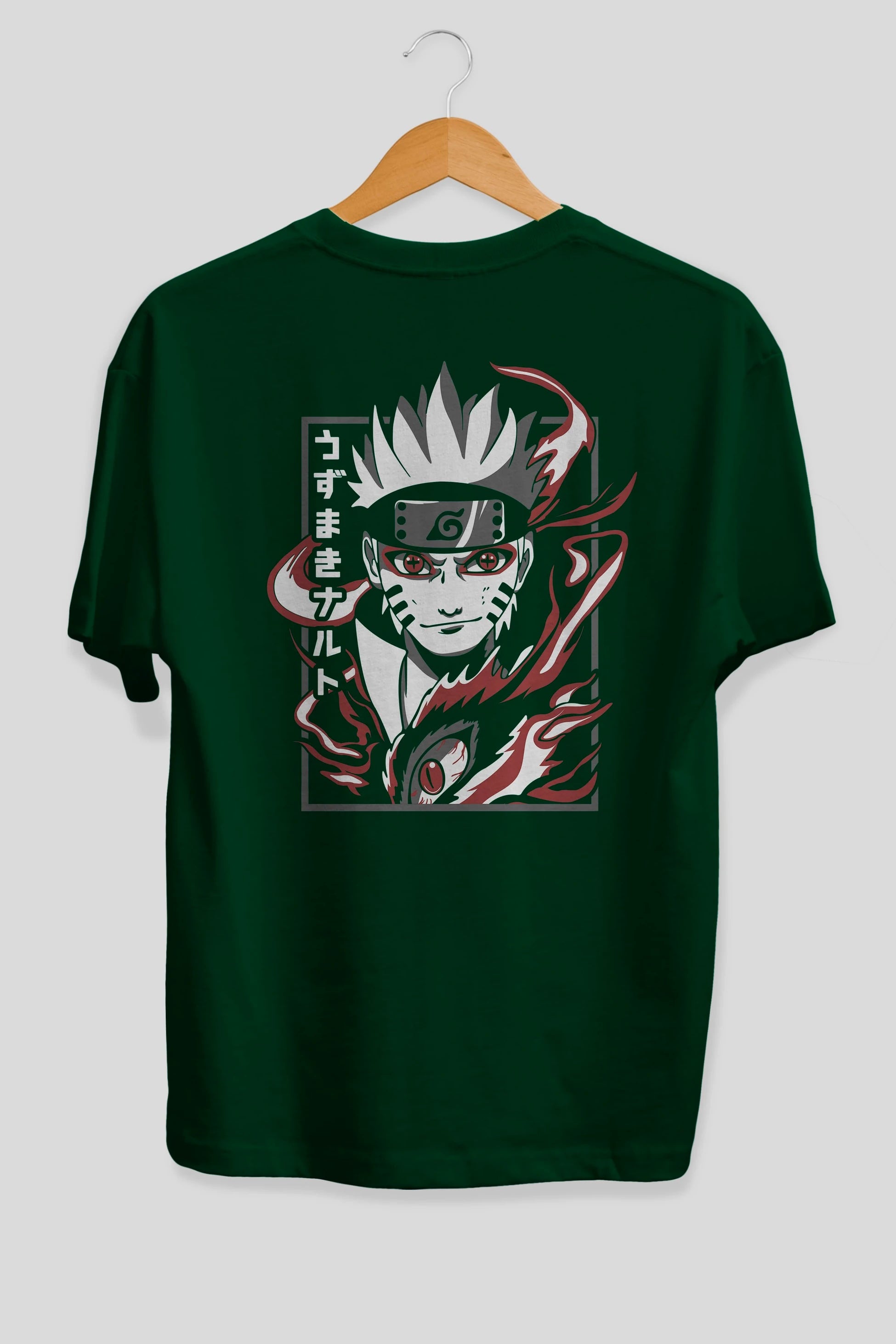 NarutoMod Anime Arka Baskılı Oversize t-shirt Erkek Kadın Unisex