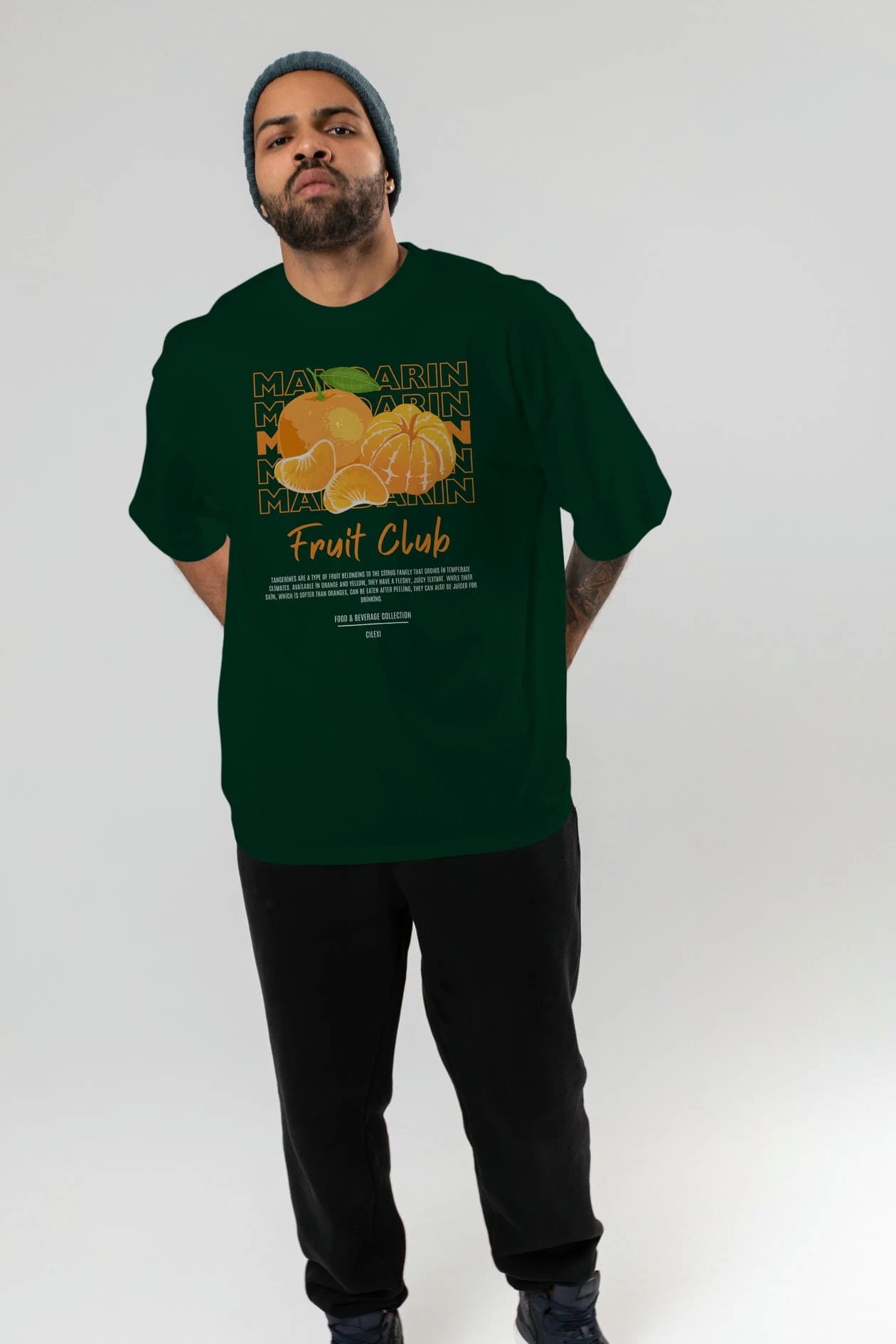 Mandarin Ön Baskılı Oversize t-shirt Erkek Kadın Pamuk Bisiklet Yaka tişort