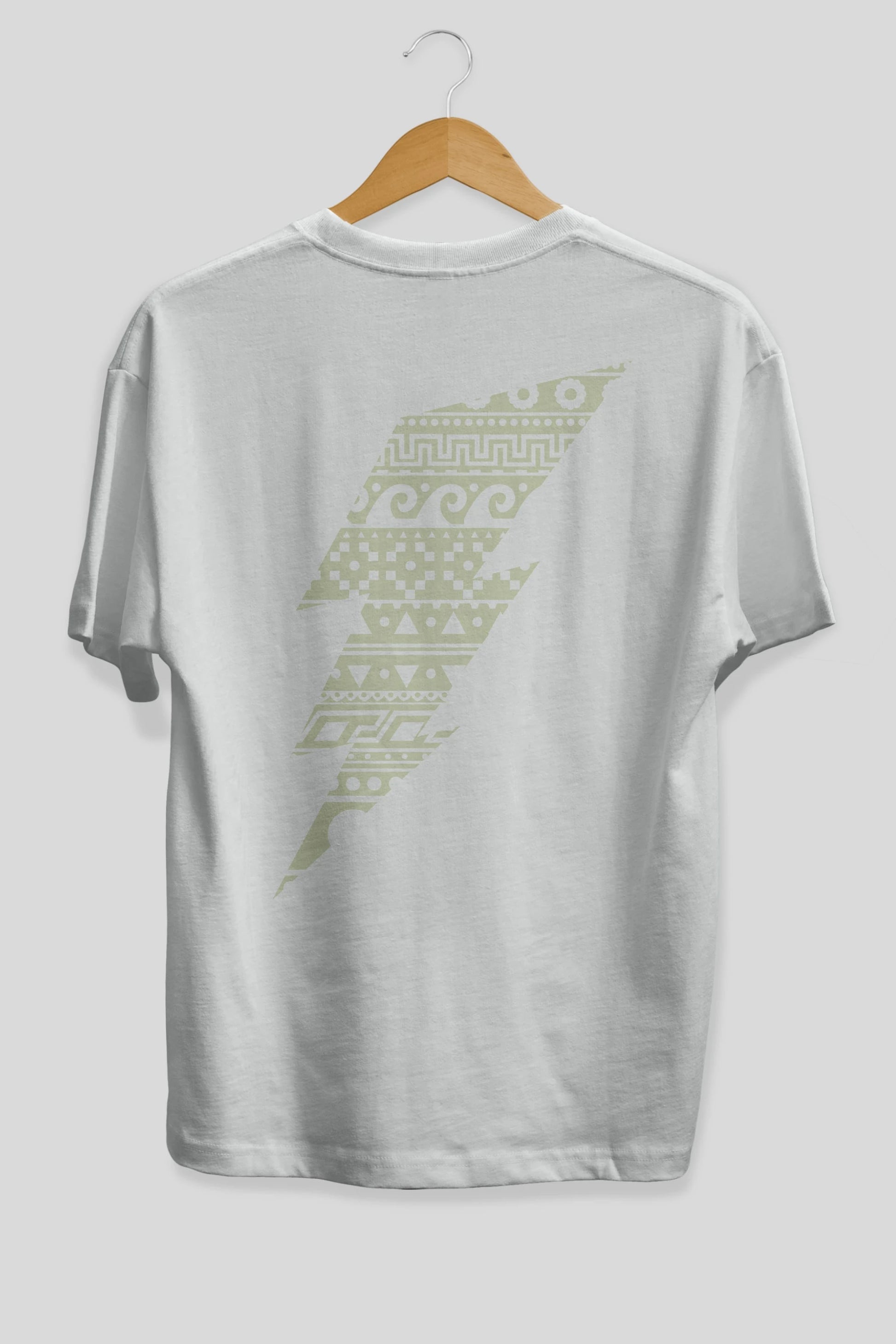 Thunderbolt Arka Baskılı Oversize t-shirt %100 pamuk Erkek Kadın Unisex