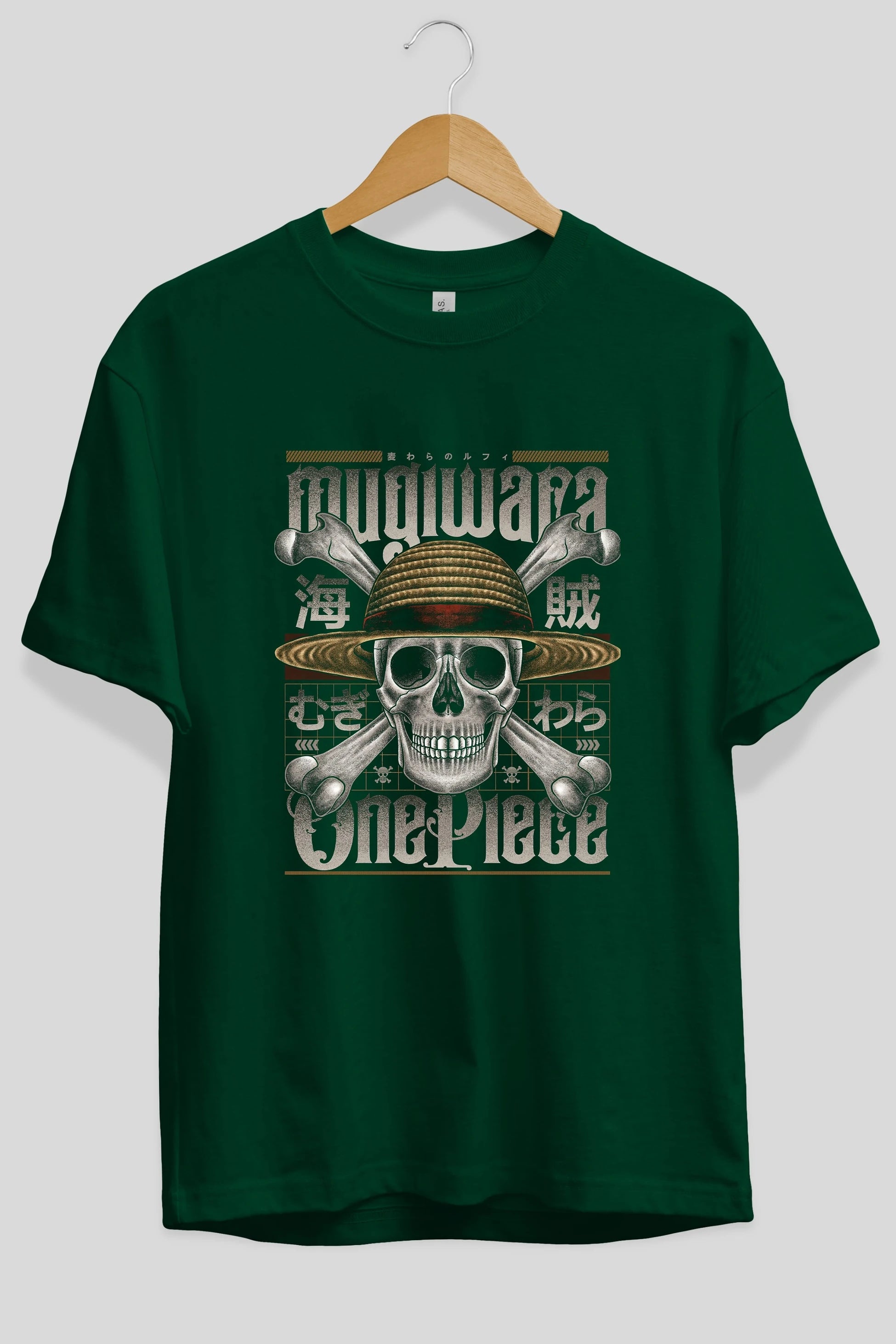 ONE PIECE (2) Anime Ön Baskılı Oversize t-shirt %100 pamuk Erkek Kadın Unisex