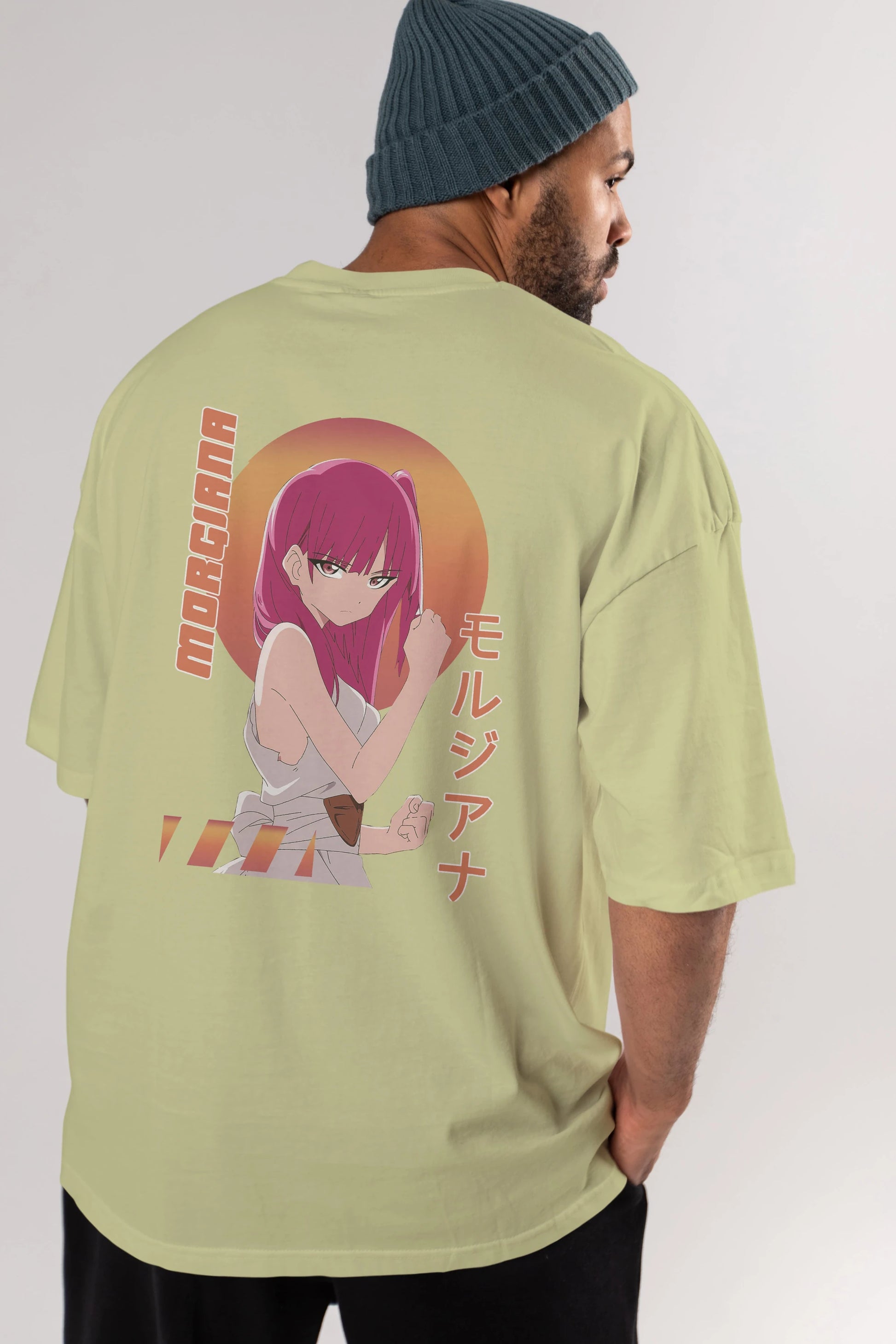 Morgiana 5 Anime Arka Baskılı Oversize t-shirt Erkek Kadın Unisex