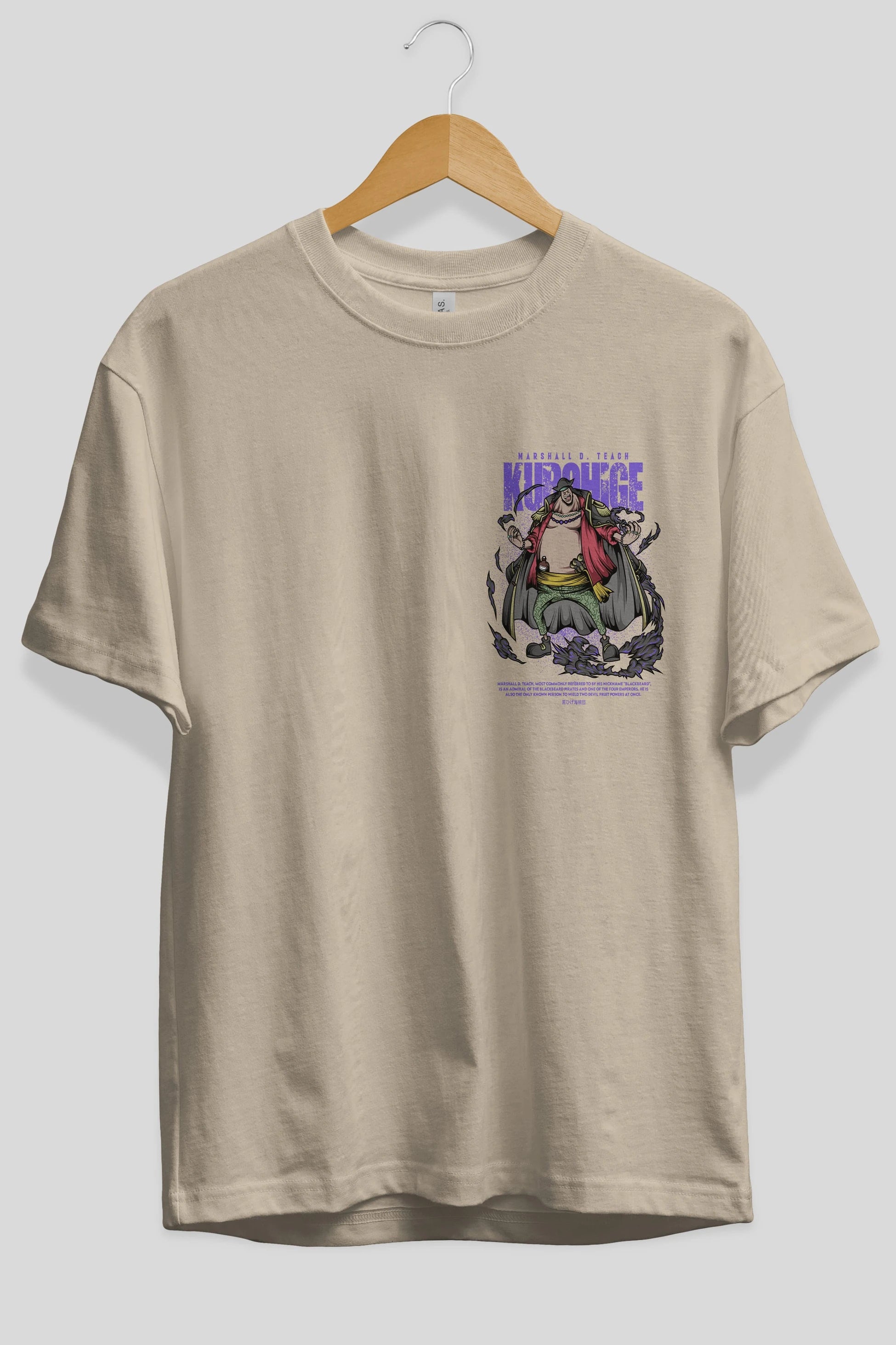 Marshall D. Teach Ön Sol Baskılı Oversize t-shirt Erkek Kadın Unisex %100 Pamuk Bisiklet Yaka tişort