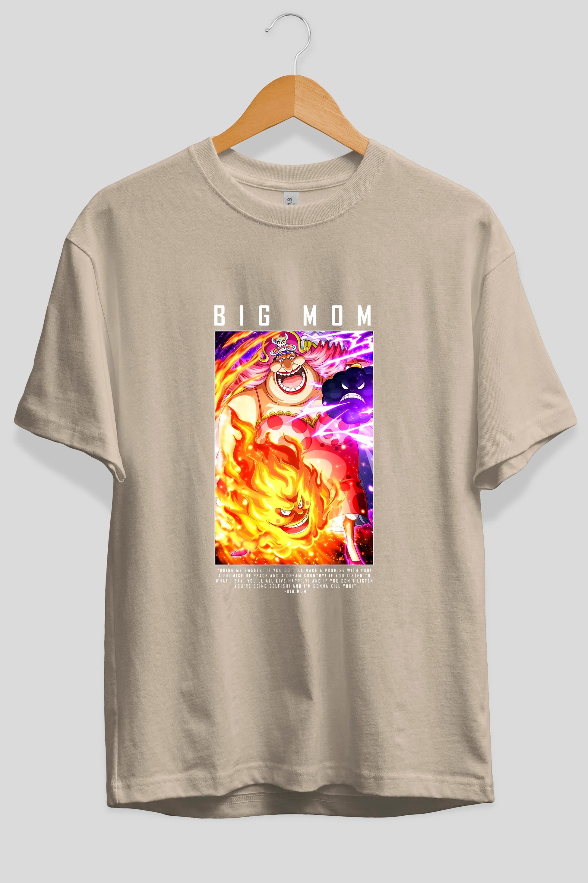 Charlotte Linlin Anime Ön Baskılı Oversize t-shirt Erkek Kadın Unisex
