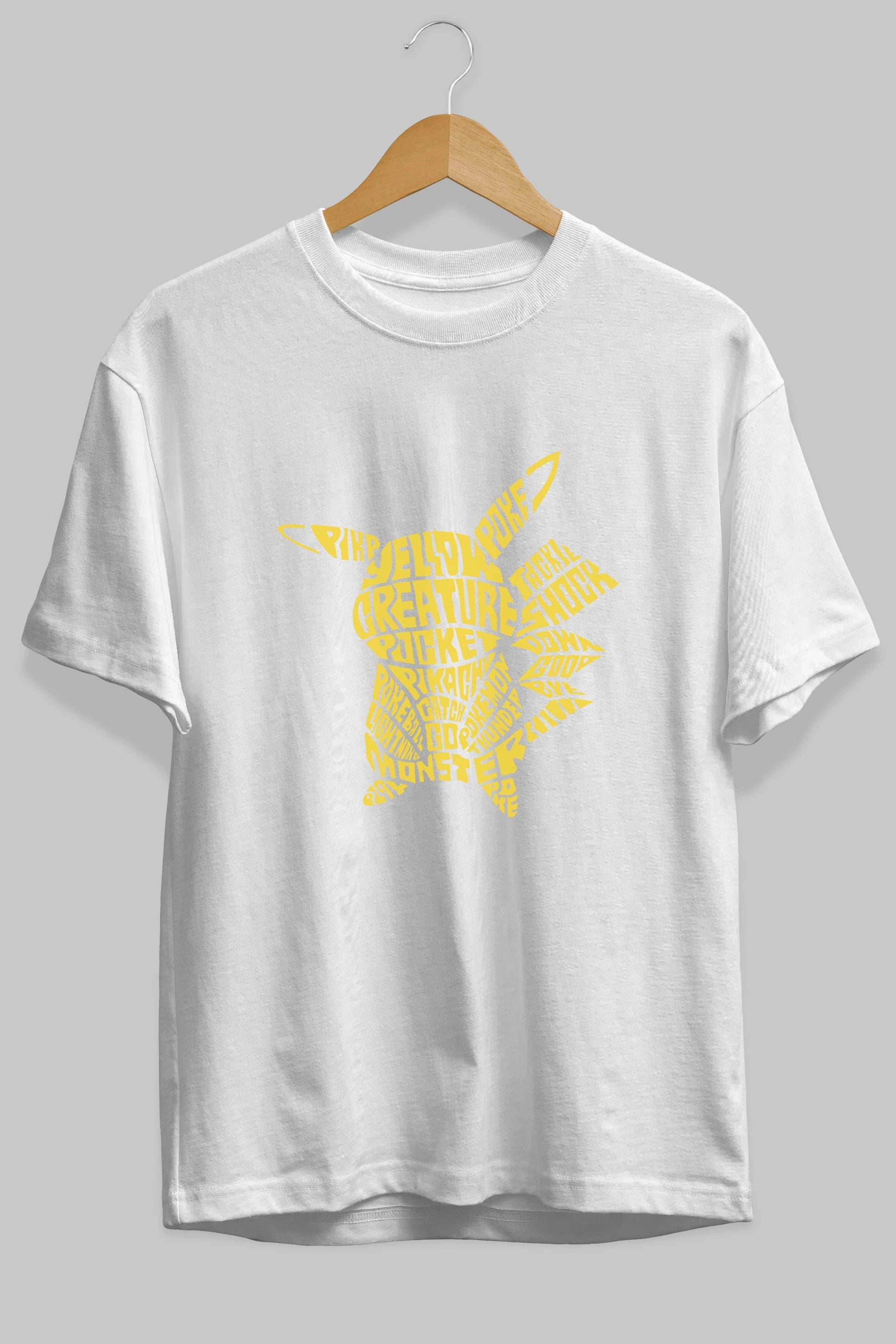 Pocket Monster Ön Baskılı Oversize t-shirt %100 pamuk Erkek Kadın Unisex