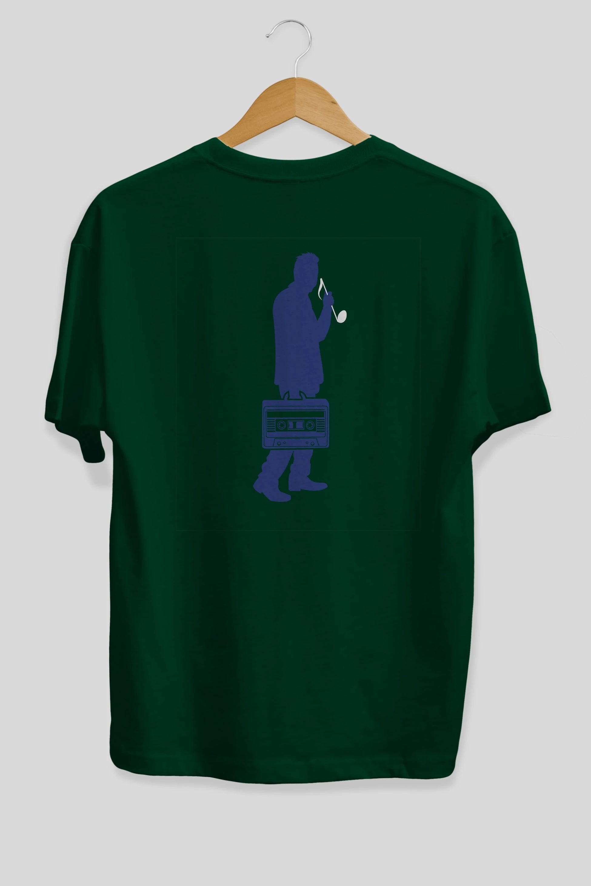 Sound Collector Arka Baskılı Oversize t-shirt %100 pamuk Erkek Kadın Unisex