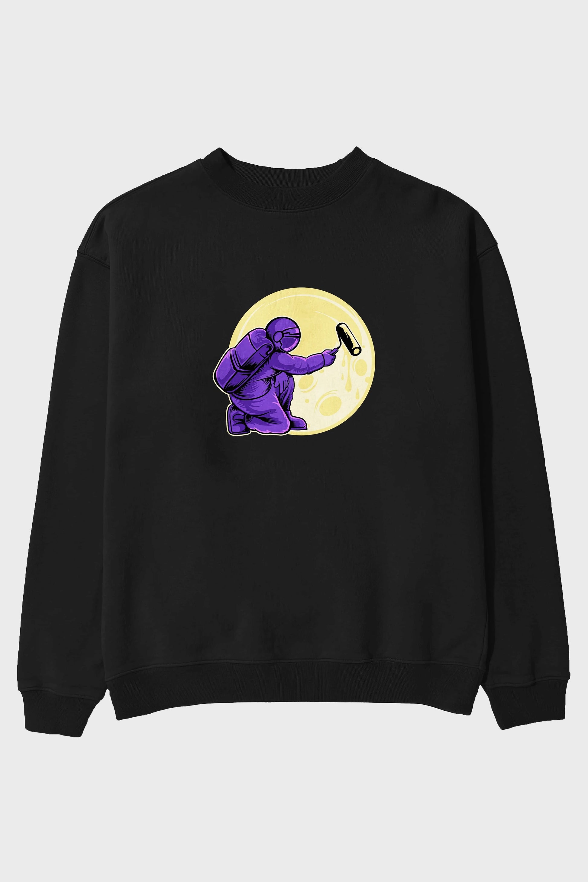 Astropaint Ön Baskılı Oversize Sweatshirt Erkek Kadın Unisex