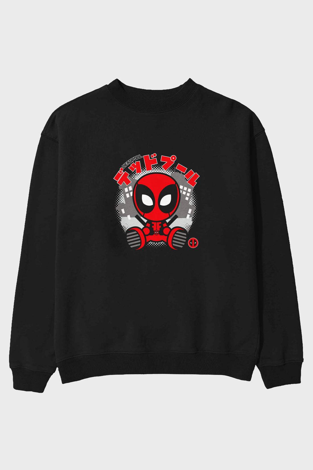 Deadpool (15) Ön Baskılı Oversize Sweatshirt Erkek Kadın Unisex