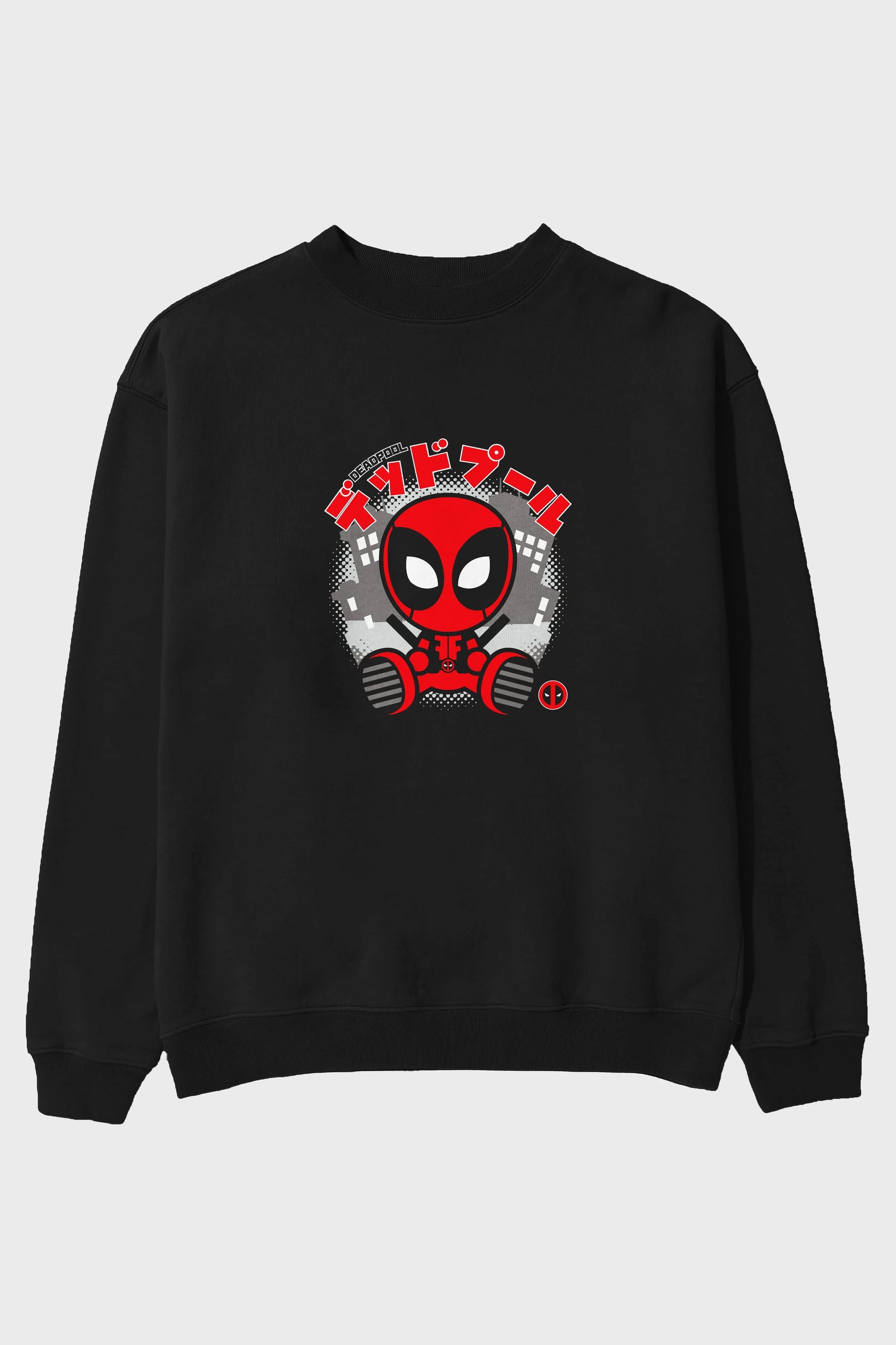 Deadpool (15) Ön Baskılı Oversize Sweatshirt Erkek Kadın Unisex