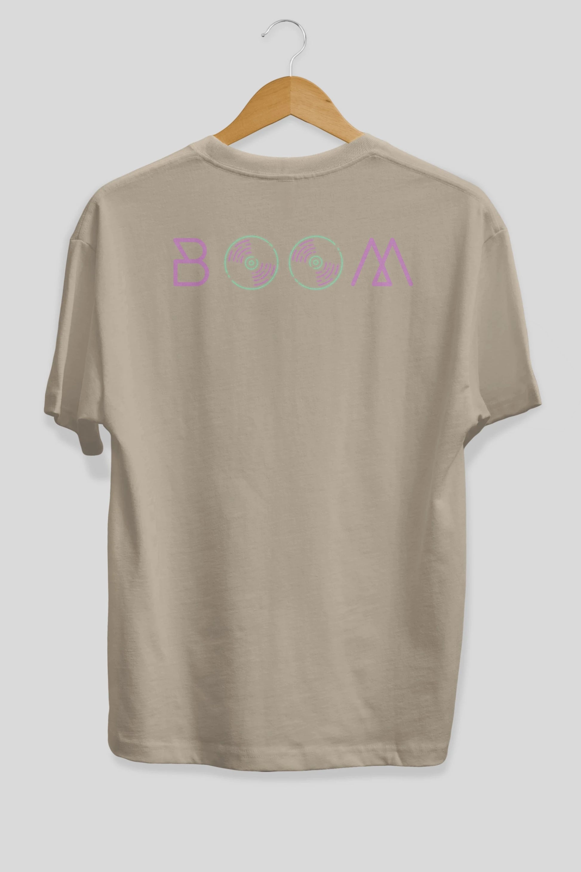 Boom 2 Arka Baskılı Oversize t-shirt Erkek Kadın Unisex