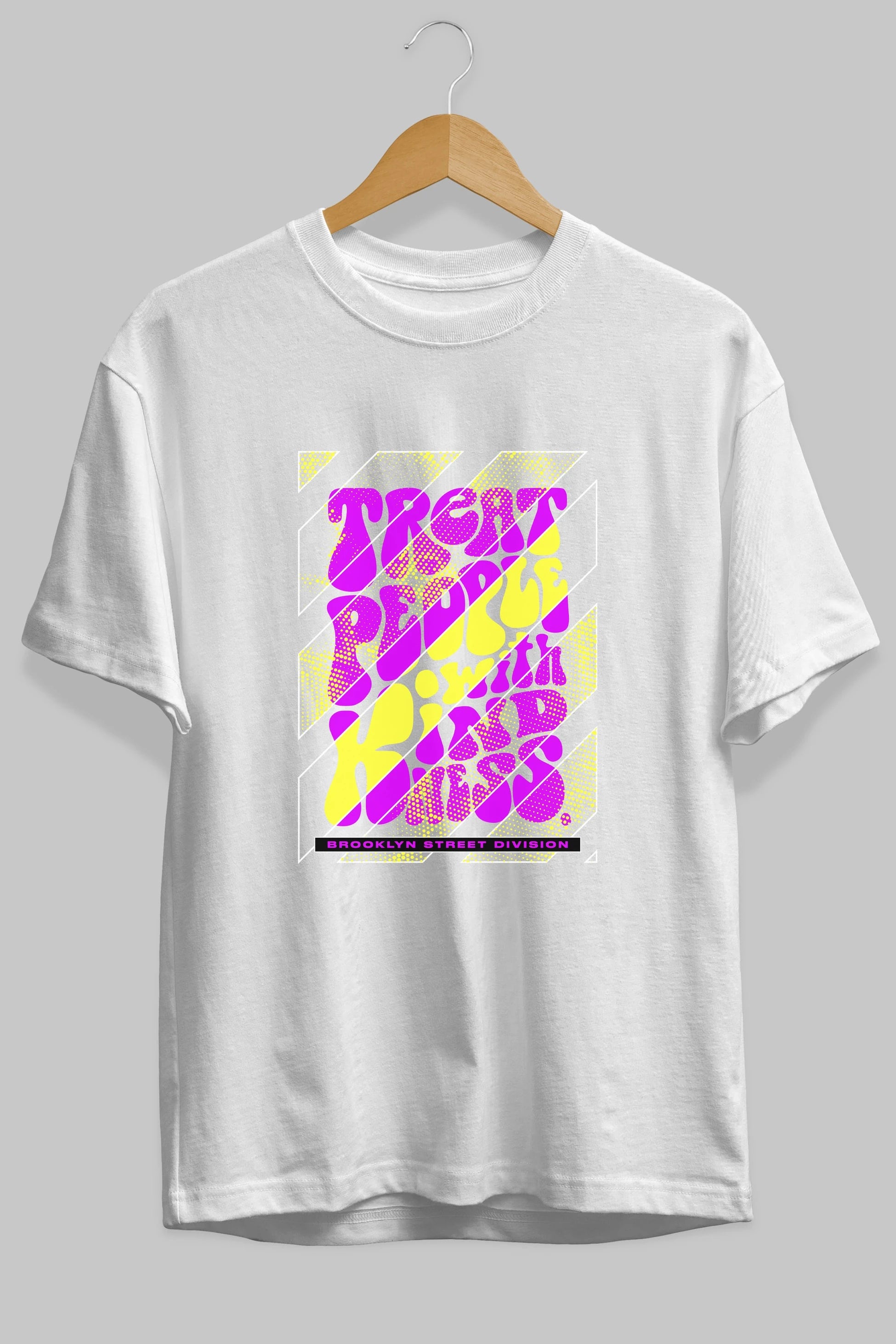 Treat People Ön Baskılı Oversize t-shirt Erkek Kadın Unisex