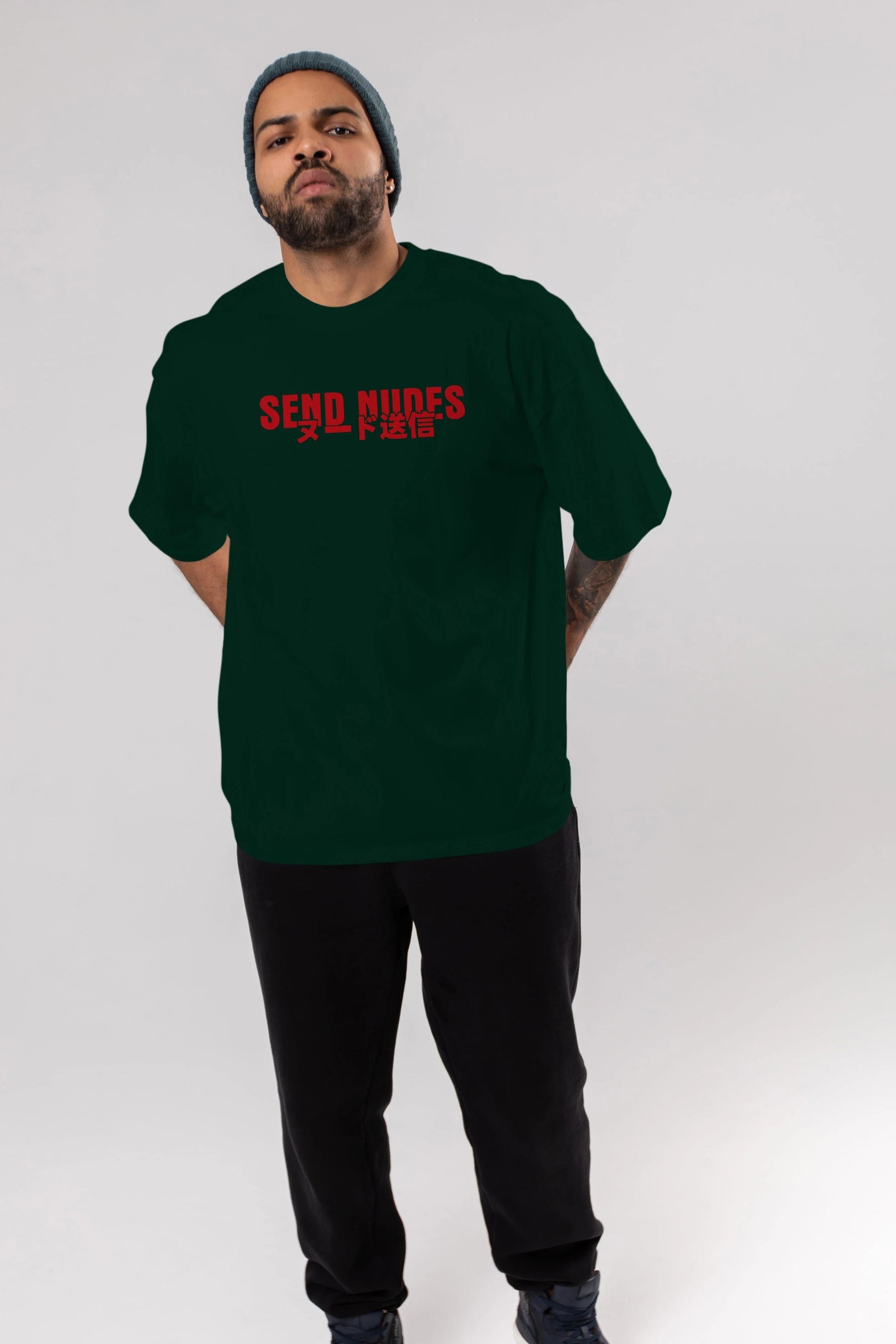 Send Nudes Ön Baskılı Oversize t-shirt %100 pamuk Erkek Kadın Unisex
