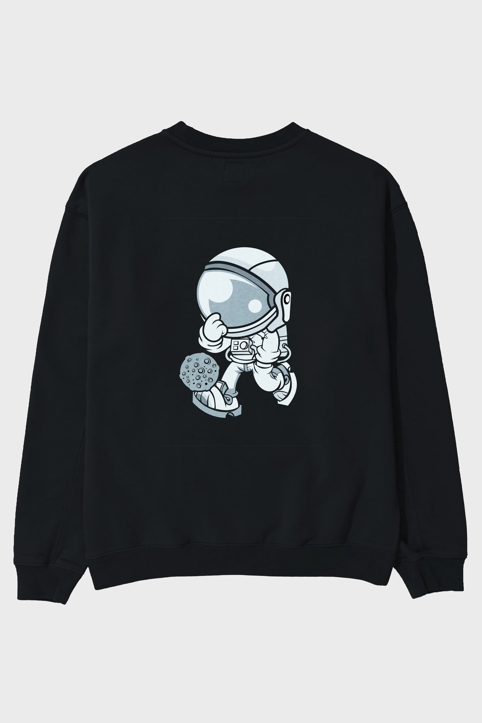 Street Astronaut Arka Baskılı Oversize Sweatshirt Erkek Kadın Unisex