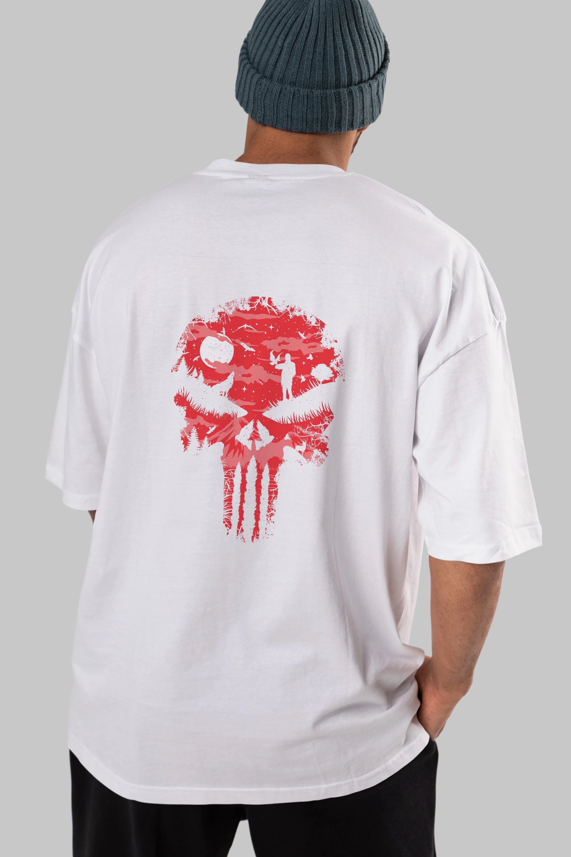 Stand And Bleed Arka Baskılı Oversize t-shirt %100 pamuk Erkek Kadın Unisex