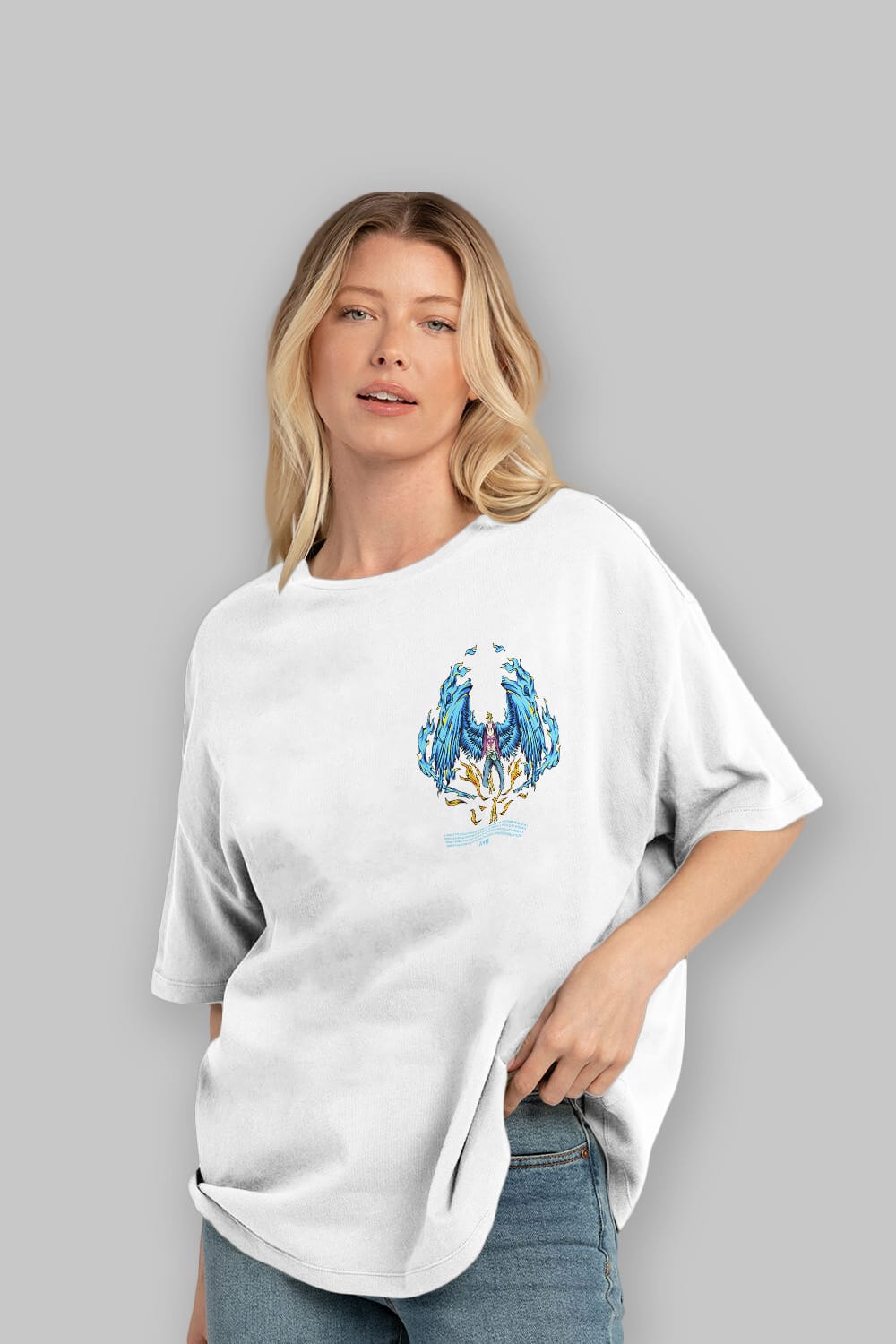 Marco Ön Sol Baskılı Oversize t-shirt Erkek Kadın Unisex %100 Pamuk Bisiklet Yaka tişort