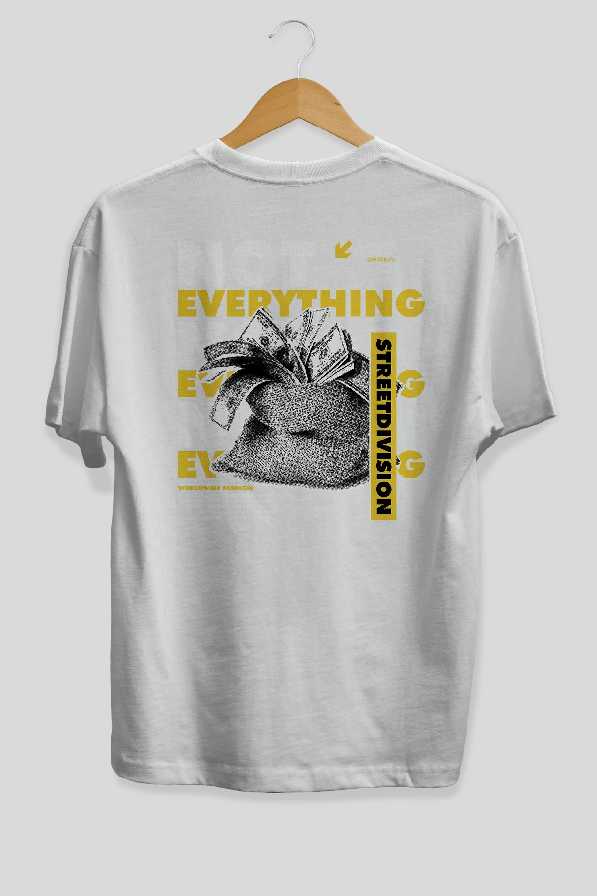 Not Everything Arka Baskılı Oversize t-shirt Erkek Kadın Unisex