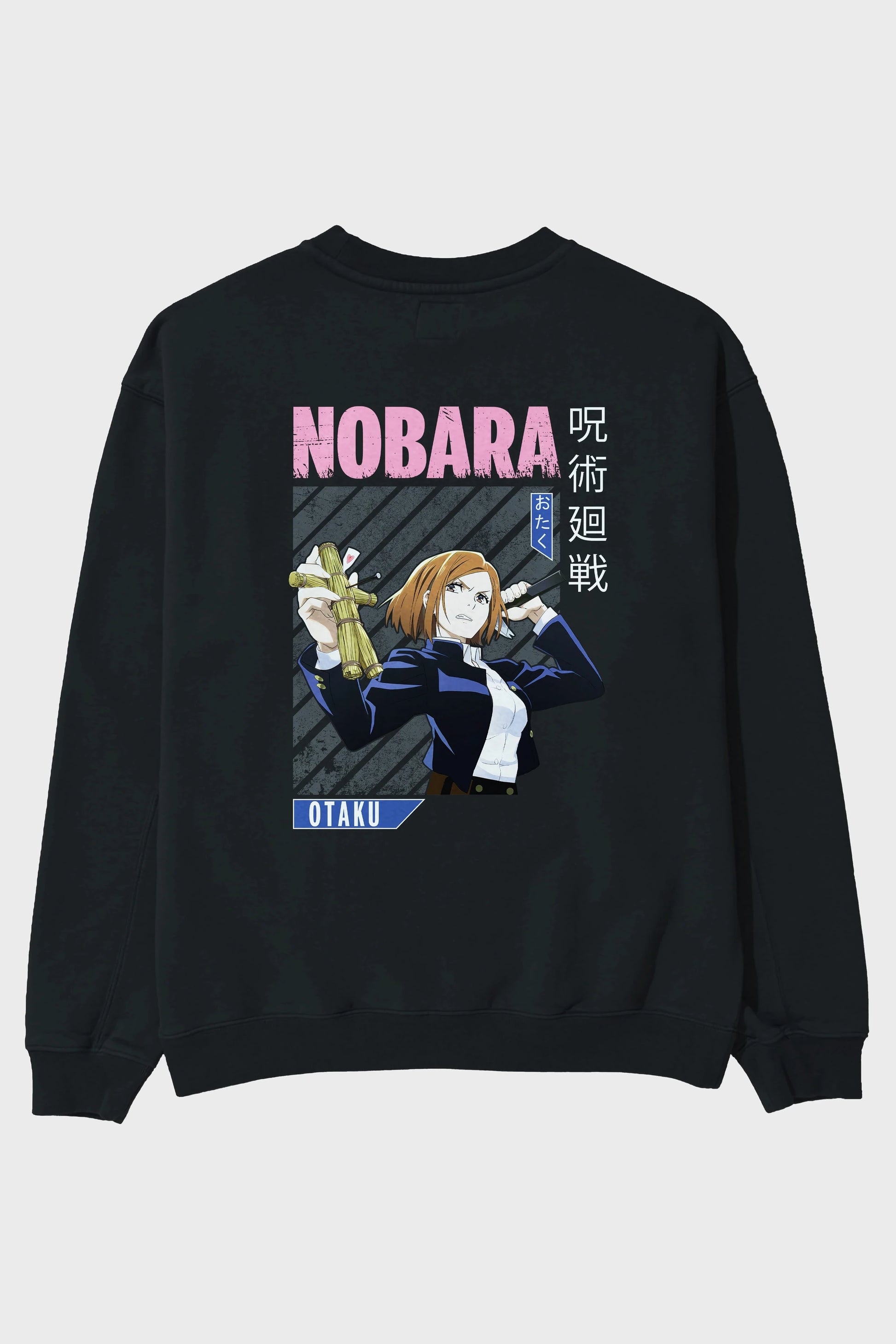 Nobara Kugisaki 6 Anime Arka Baskılı Oversize Sweatshirt Erkek Kadın Unisex