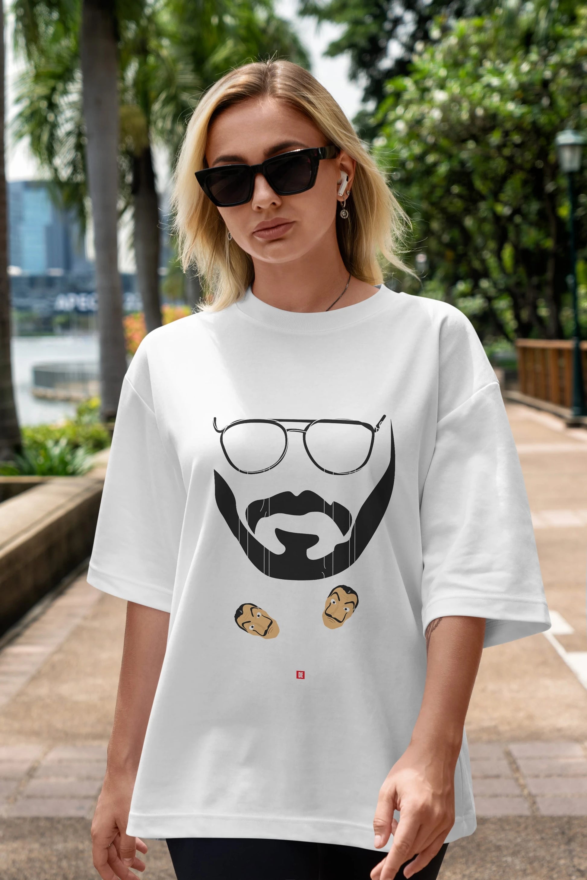 La Casa De Papel (11) Ön Baskılı Oversize t-shirt Erkek Kadın Unisex %100 Pamuk Bisiklet Yaka tişort
