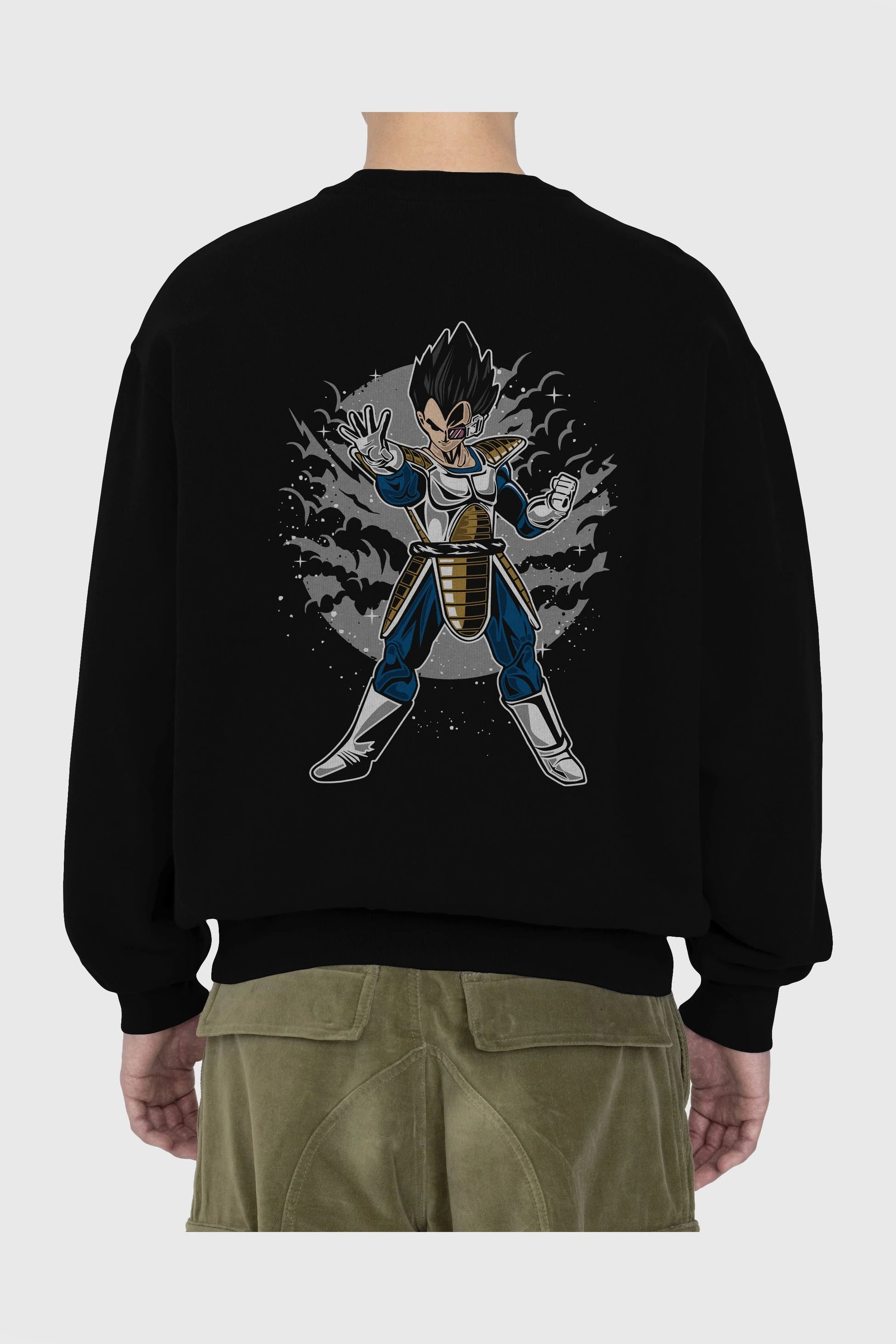 VEGETA Arka Baskılı Oversize Sweatshirt Erkek Kadın Unisex