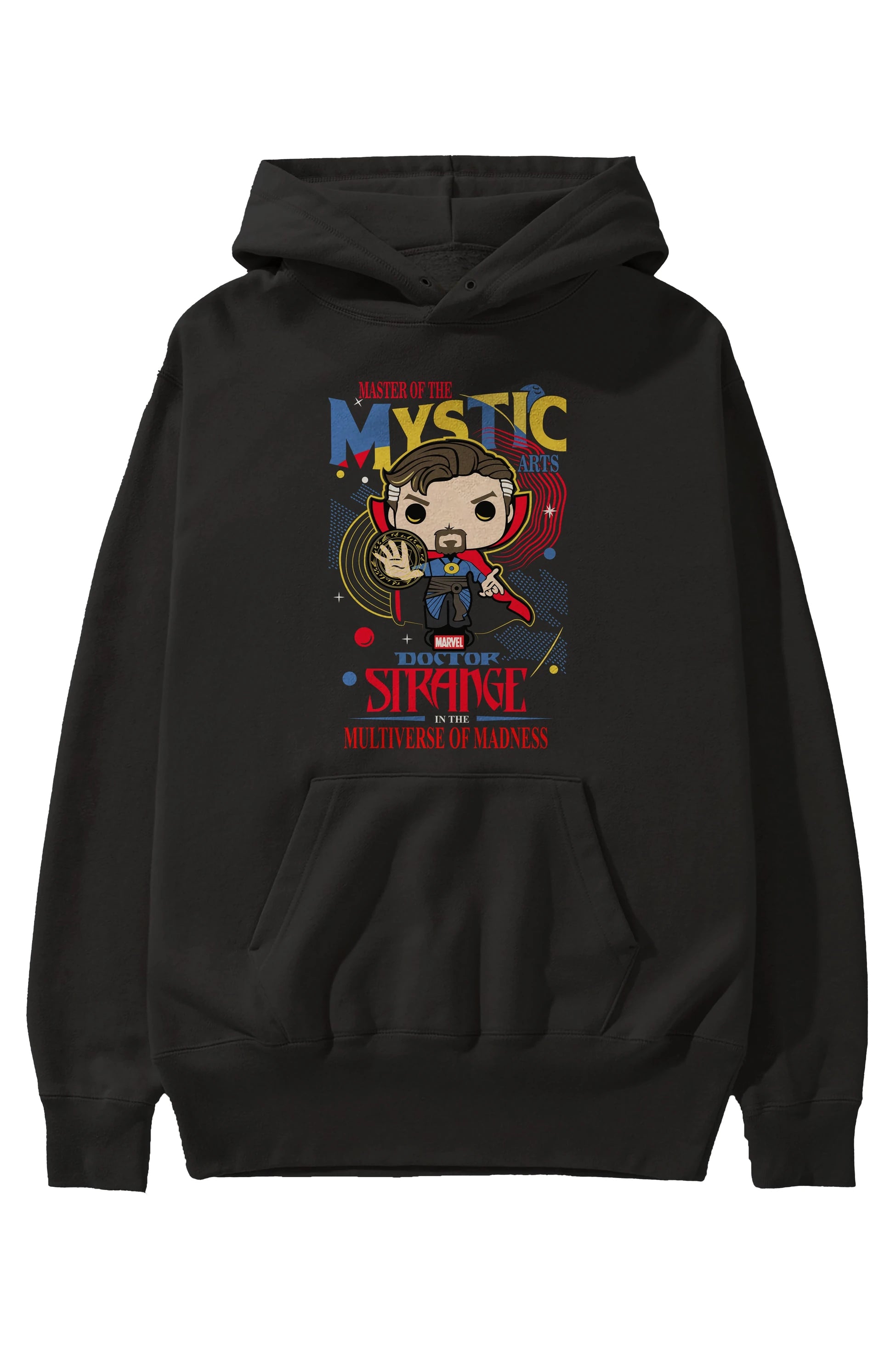 Doctor Strange Ön Baskılı Hoodie Oversize Kapüşonlu Sweatshirt Erkek Kadın Unisex