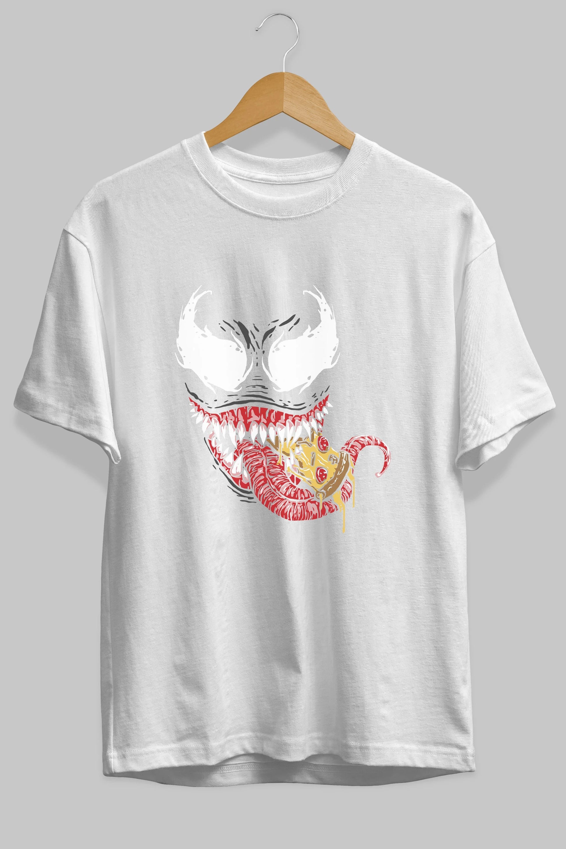 Venom (1) Ön Baskılı Oversize t-shirt Erkek Kadın Unisex %100 Pamuk Bisiklet Yaka tişort