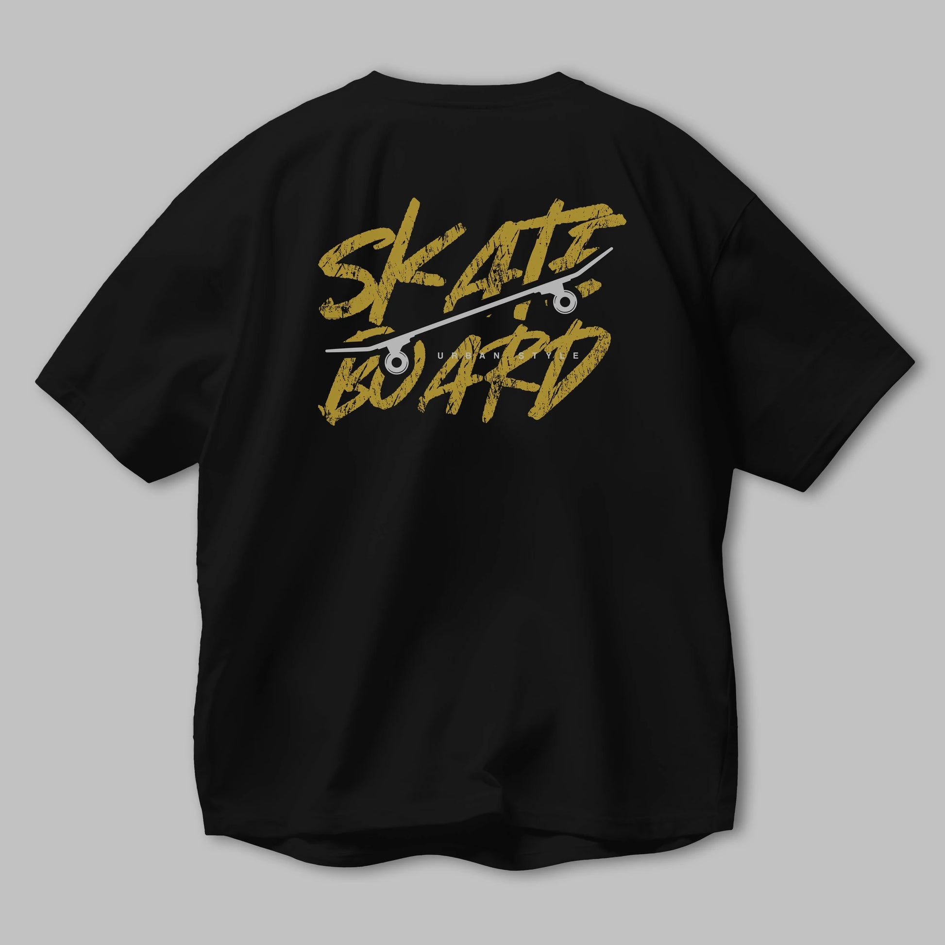 Skate Board Arka Baskılı Oversize t-shirt Erkek Kadın Unisex