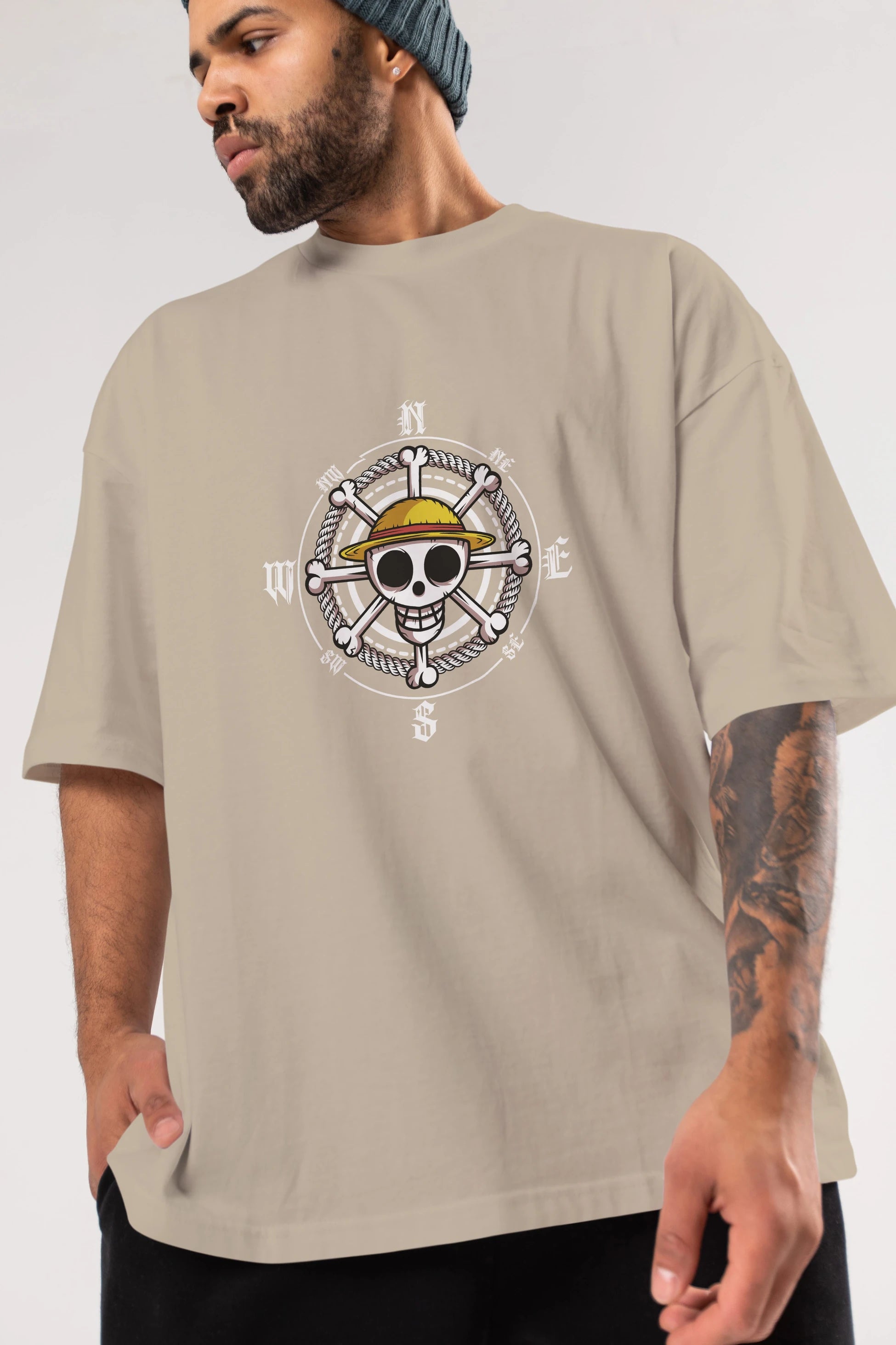 One Destiny 2 Anime Ön Baskılı Oversize t-shirt Erkek Kadın Unisex