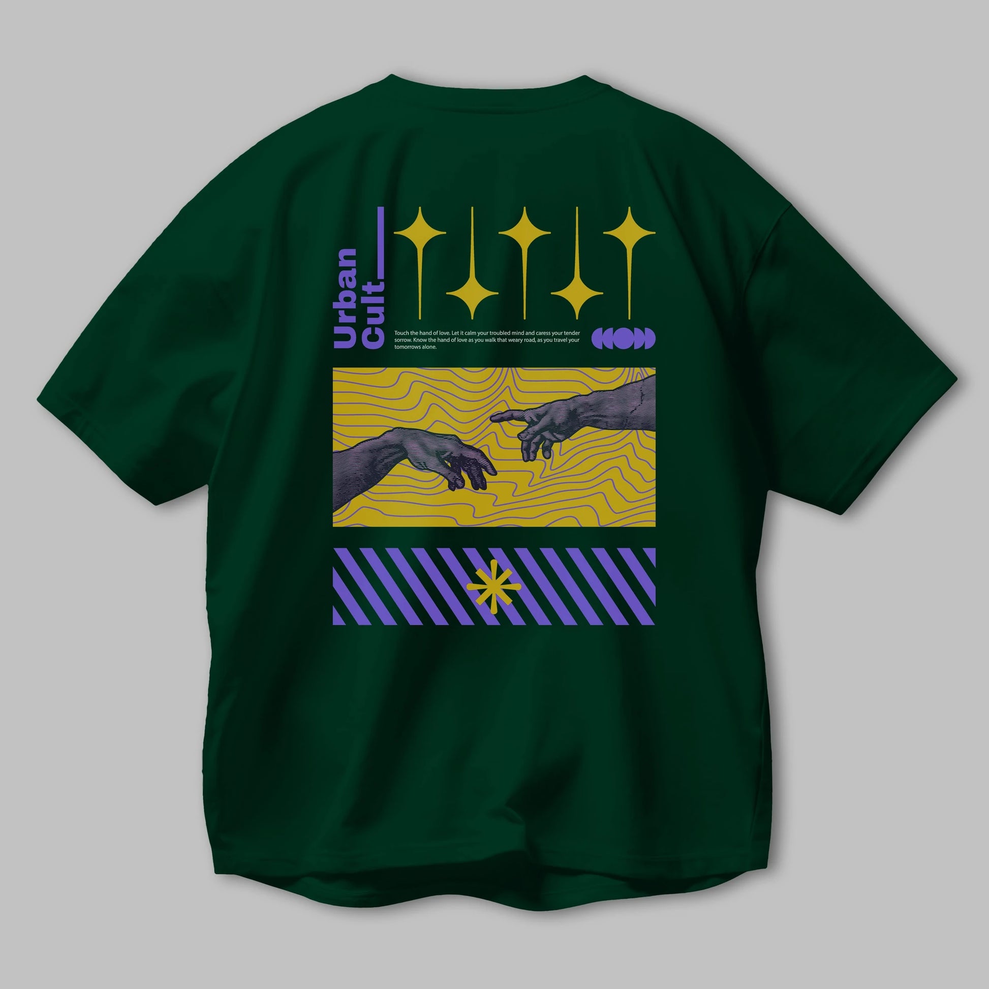 Urban Cult Arka Baskılı Oversize t-shirt Erkek Kadın Unisex