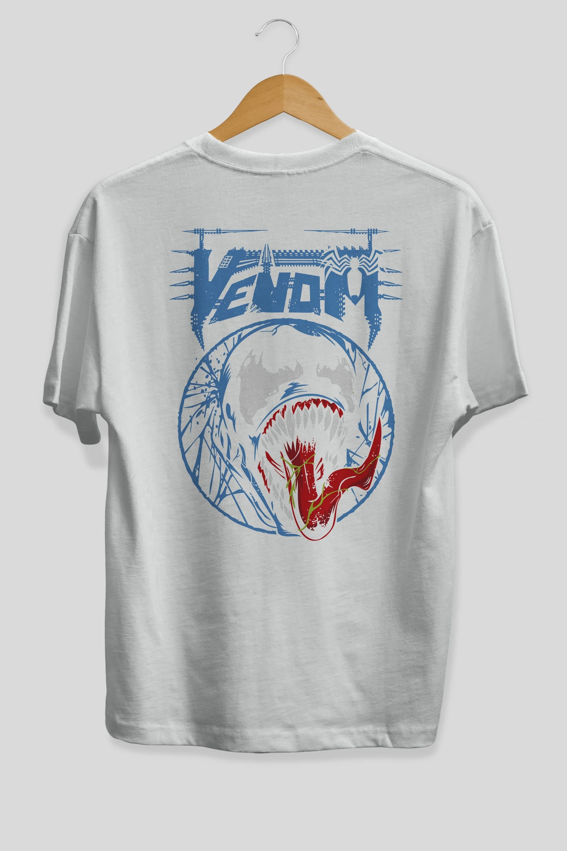 Venom (23) Arka Baskılı Oversize t-shirt Erkek Kadın Unisex %100 Pamuk Bisiklet Yaka tişort