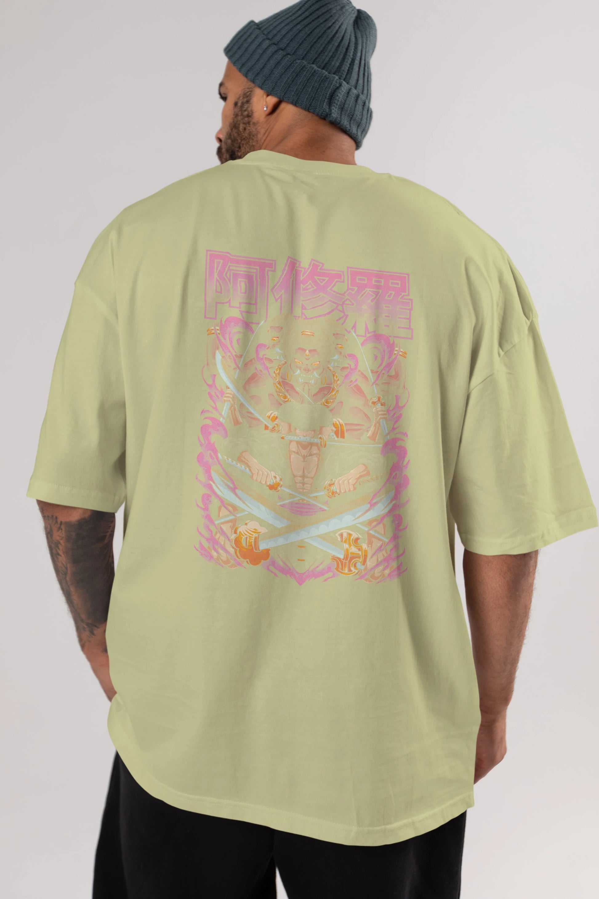 Roronoa Zoro 1 Anime Arka Baskılı Oversize t-shirt Erkek Kadın Unisex