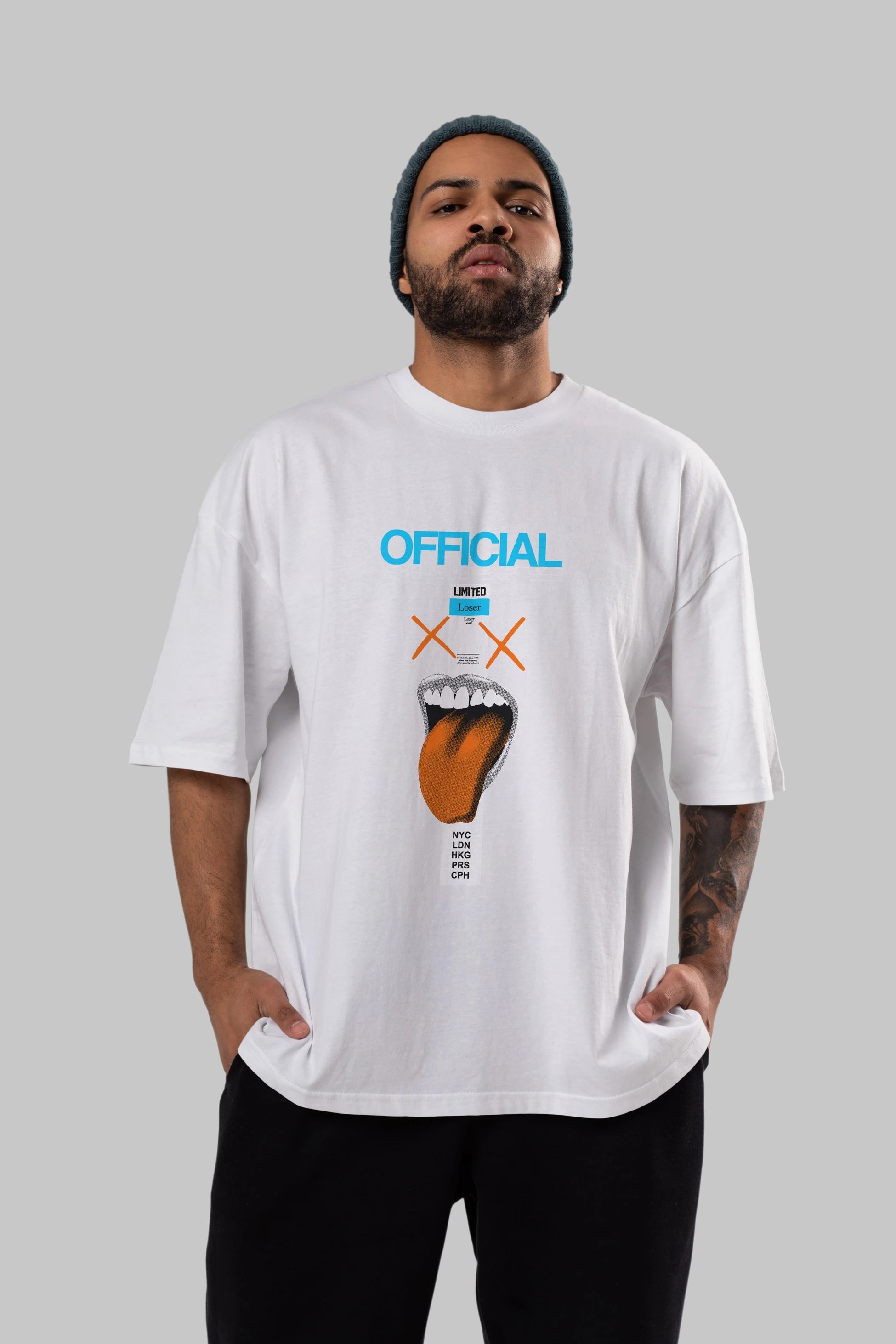 Official Loser Ön Baskılı Oversize t-shirt Erkek Kadın Unisex