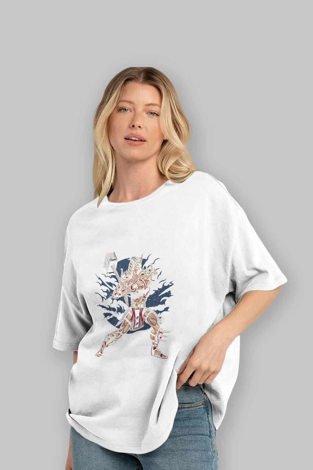 Emperor Ön Baskılı Oversize t-shirt Erkek Kadın Unisex %100 Pamuk tişort