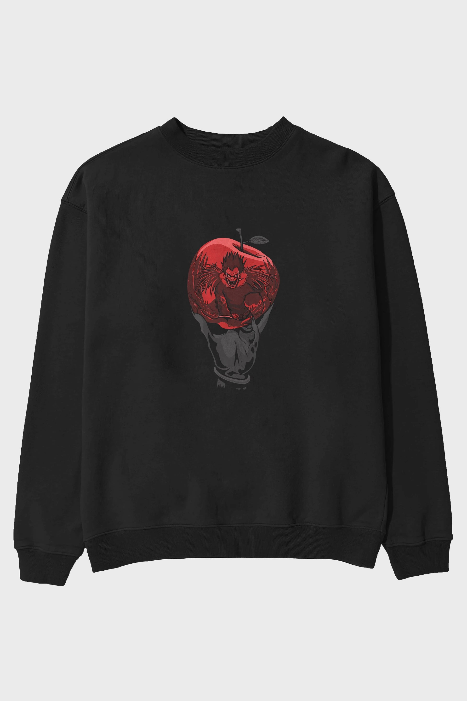 DEATH NOTE -RYUK Anime Ön Baskılı Oversize Sweatshirt Erkek Kadın Unisex