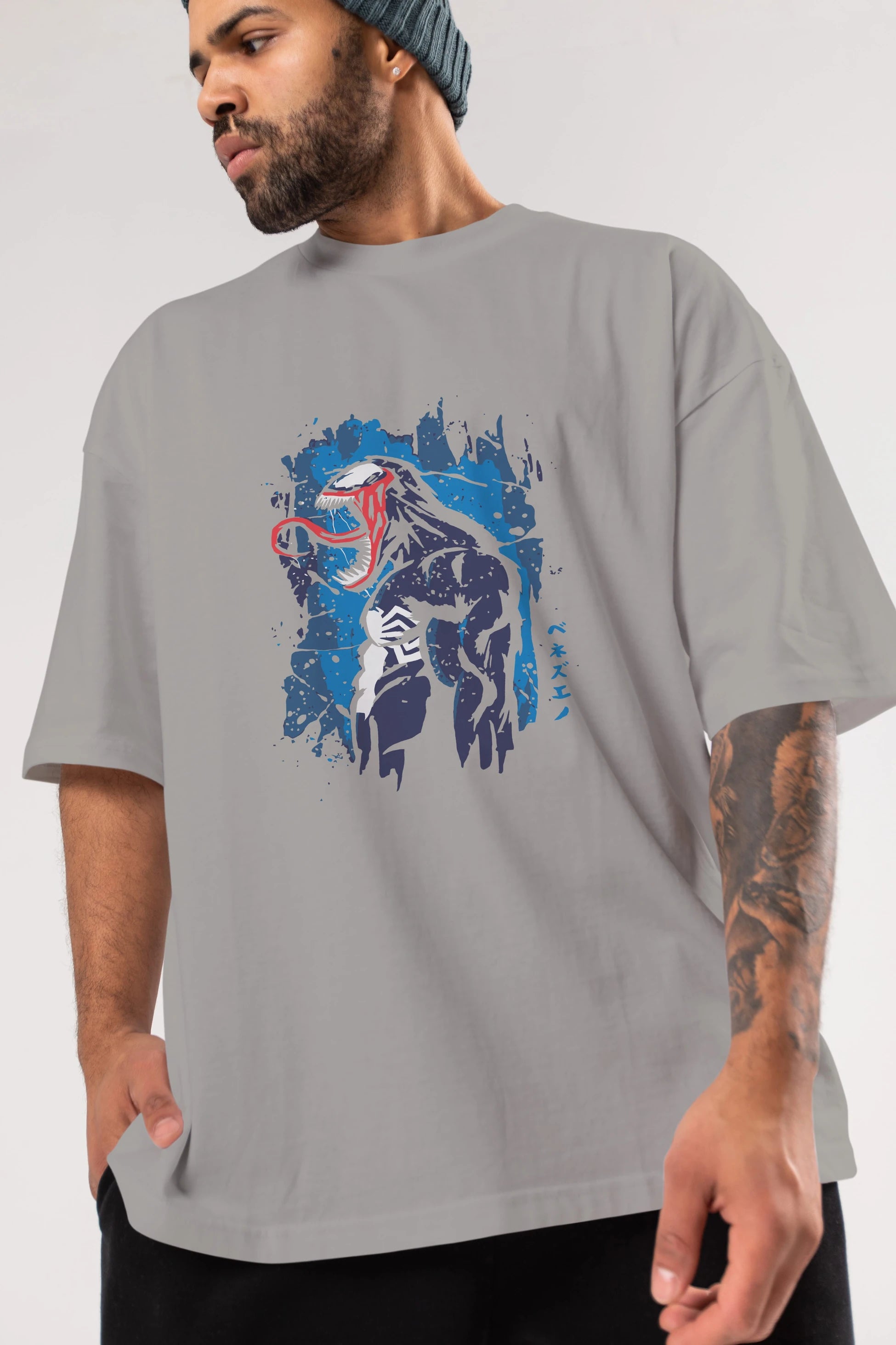 Venom (24) Ön Baskılı Oversize t-shirt Erkek Kadın Unisex %100 Pamuk Bisiklet Yaka tişort