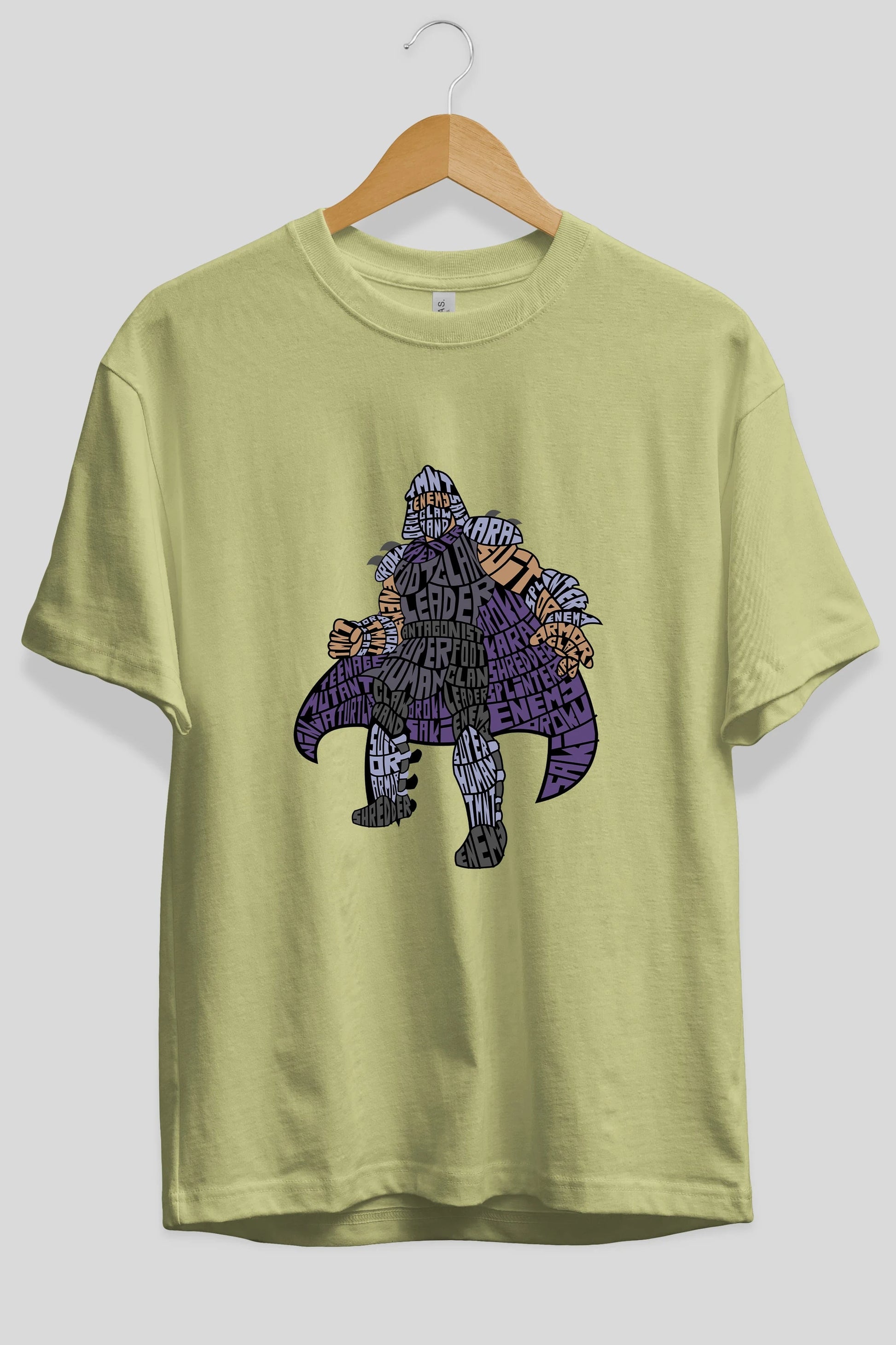 Foot Clan Leader Ön Baskılı Oversize t-shirt %100 pamuk Erkek Kadın Unisex