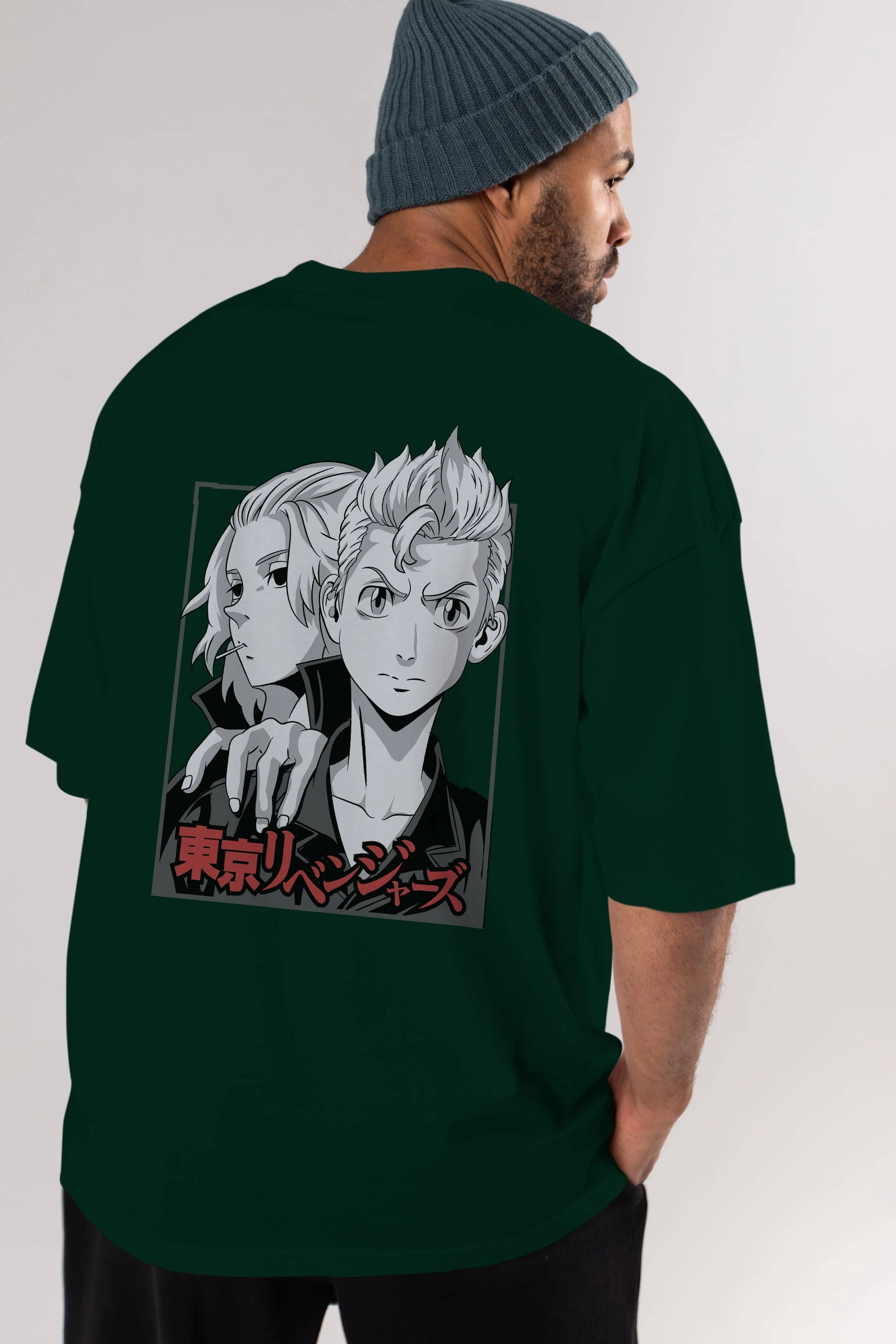 TOKYO REVENGERS Anime Arka Baskılı Oversize t-shirt Erkek Kadın Unisex