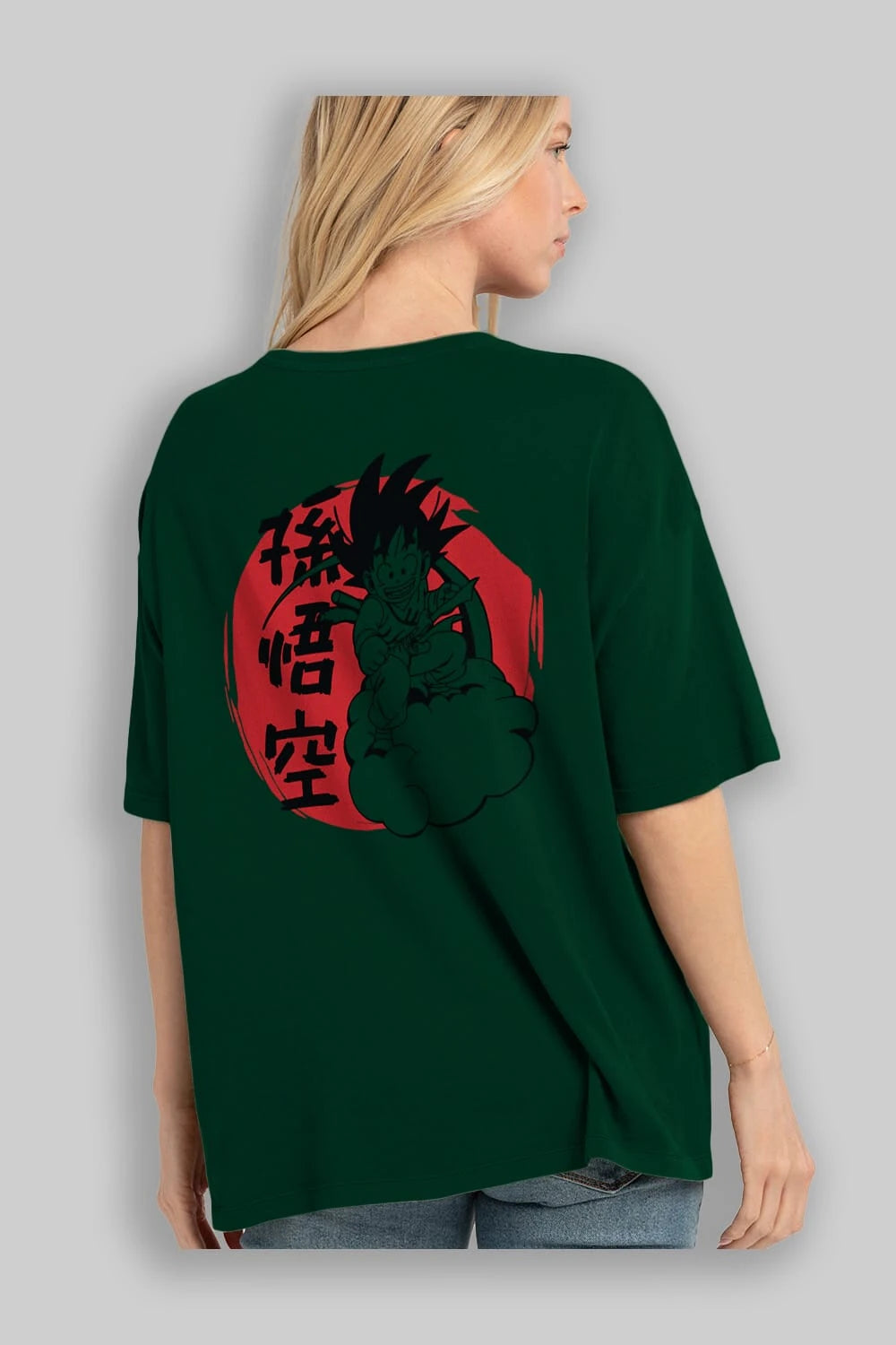 DRAGON BALL Anime Arka Baskılı Oversize t-shirt Erkek Kadın Unisex