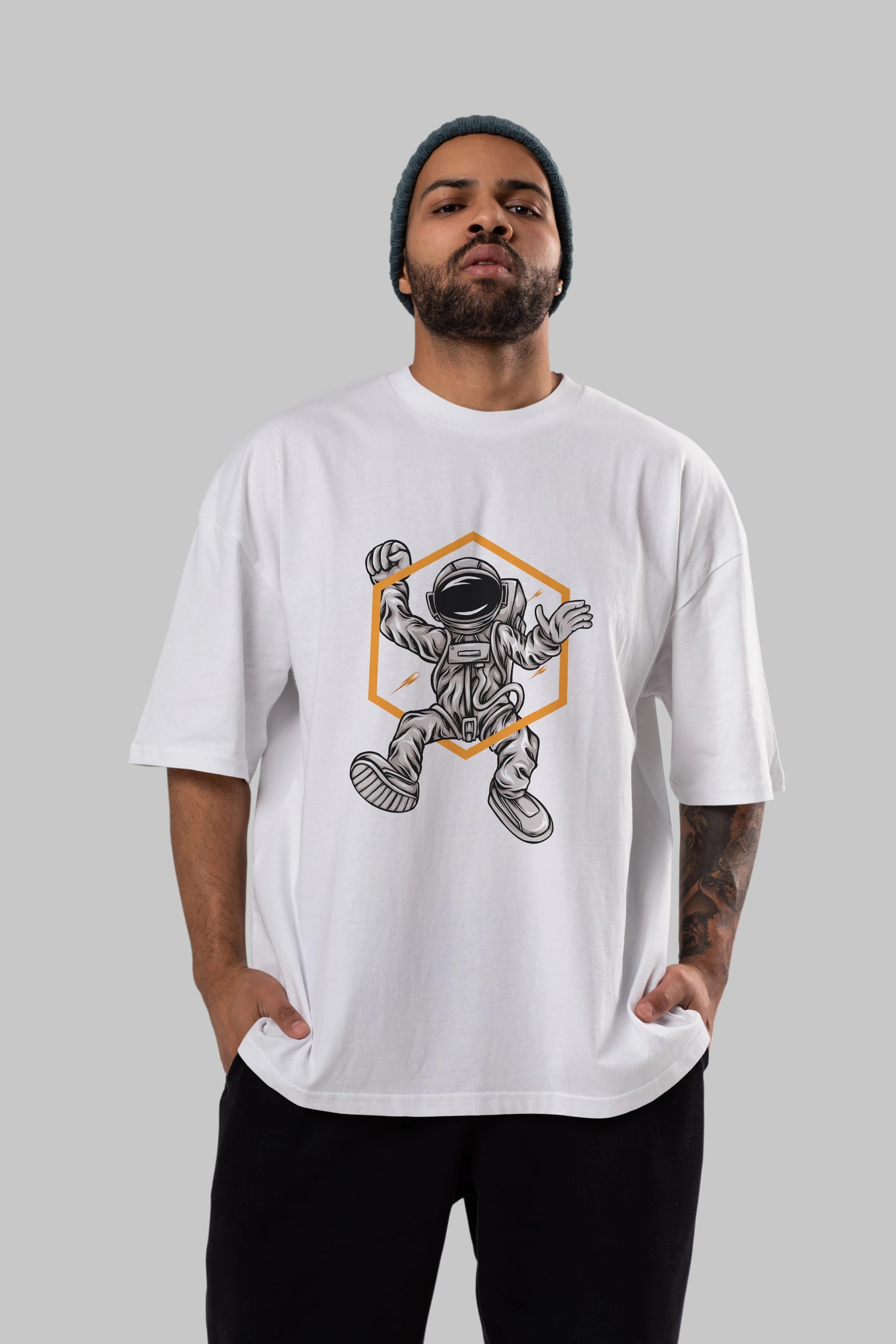 Astrofun Ön Baskılı Oversize t-shirt Erkek Kadın Unisex