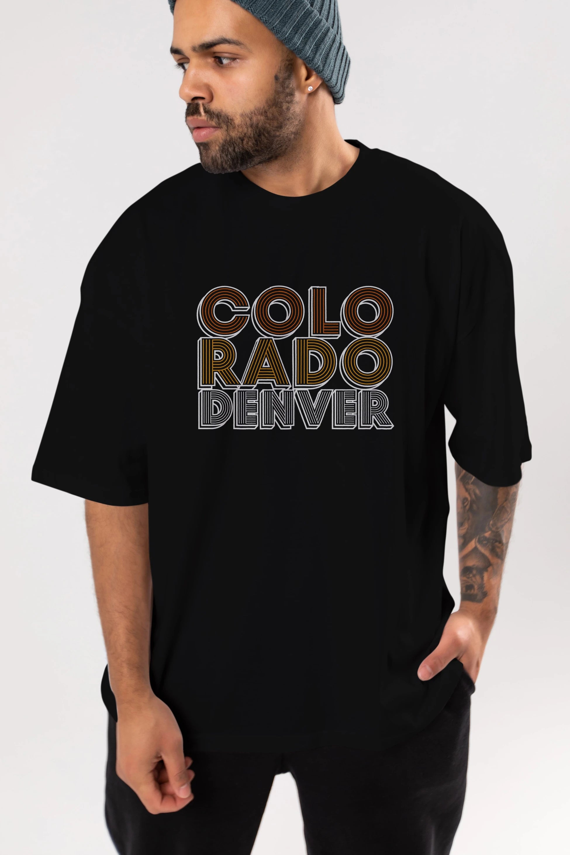Colorado Denver Ön Baskılı Oversize t-shirt Erkek Kadın Unisex