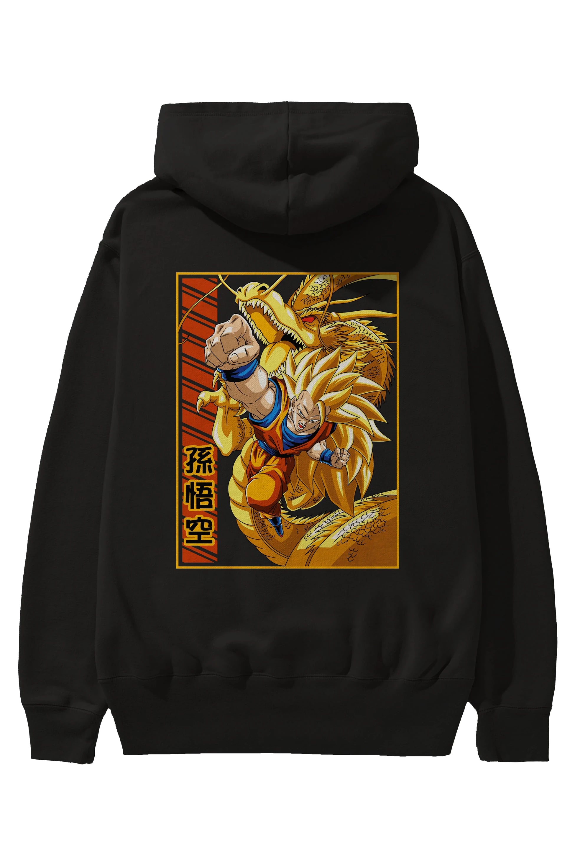 DragonBall Goku Anime Arka Baskılı Hoodie Oversize Kapüşonlu Sweatshirt Erkek Kadın Unisex