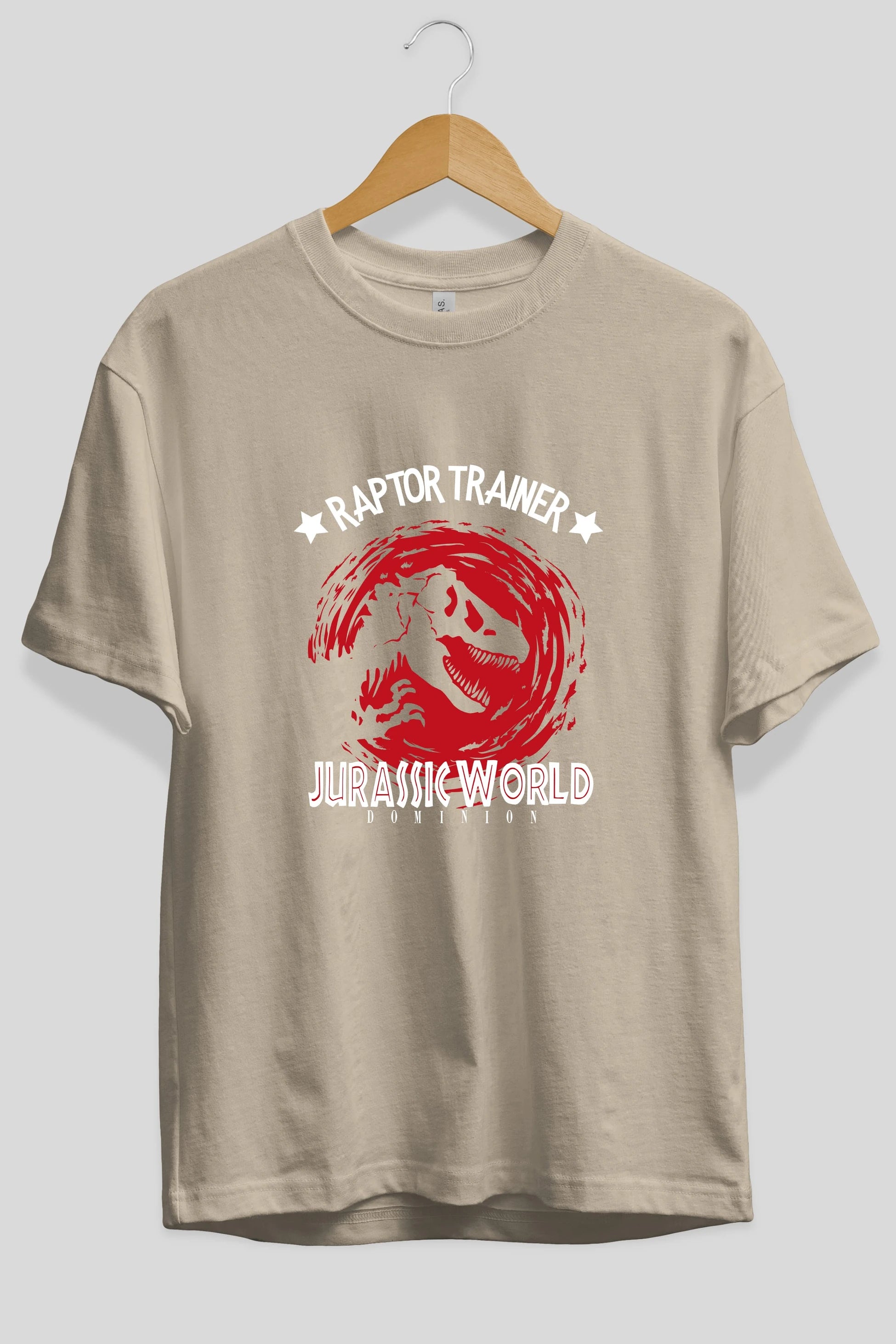 Jurassic Park (3) Ön Baskılı Oversize t-shirt Erkek Kadın Unisex %100 Pamuk Bisiklet Yaka tişort