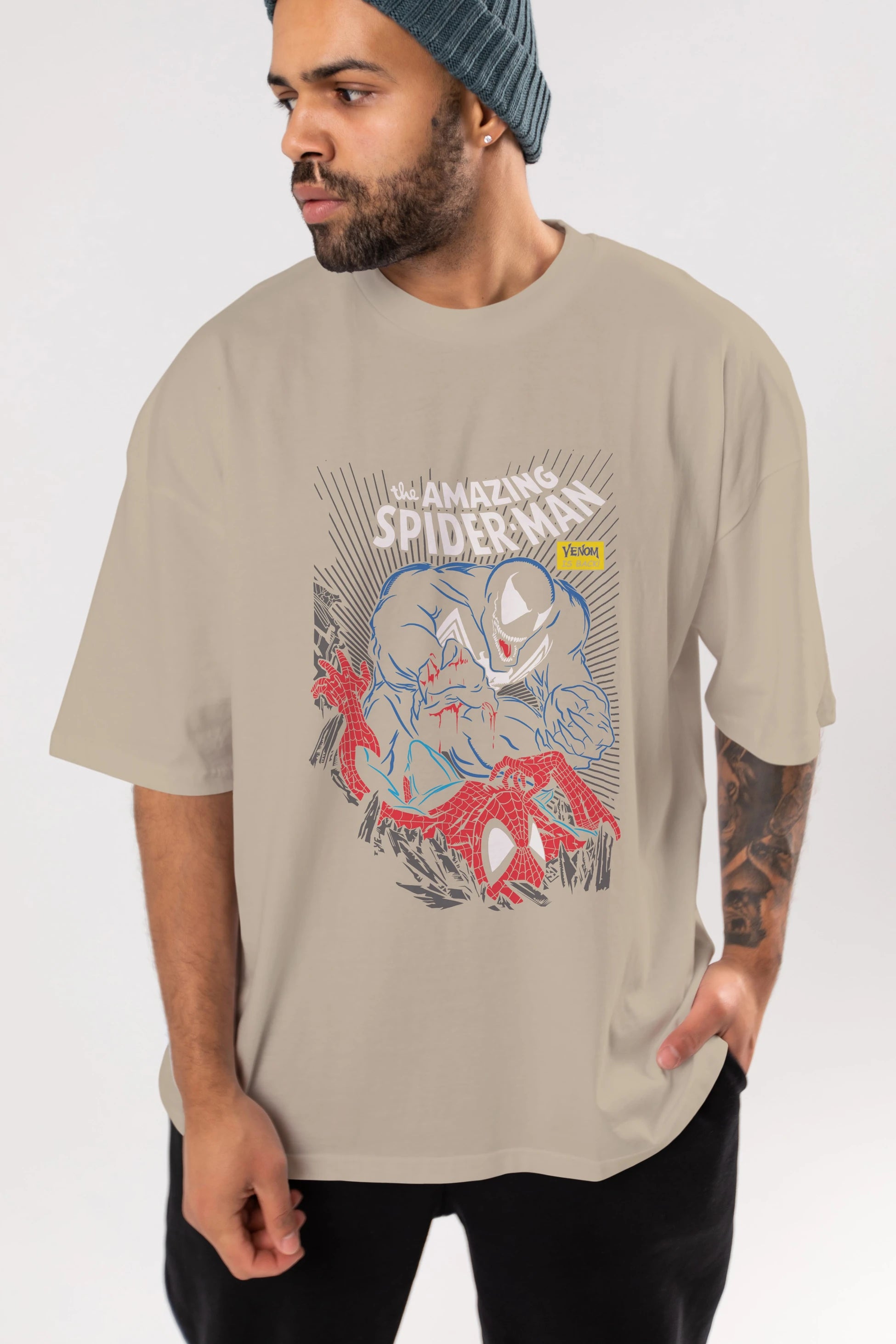 Venom (19) Ön Baskılı Oversize t-shirt Erkek Kadın Unisex %100 Pamuk Bisiklet Yaka tişort