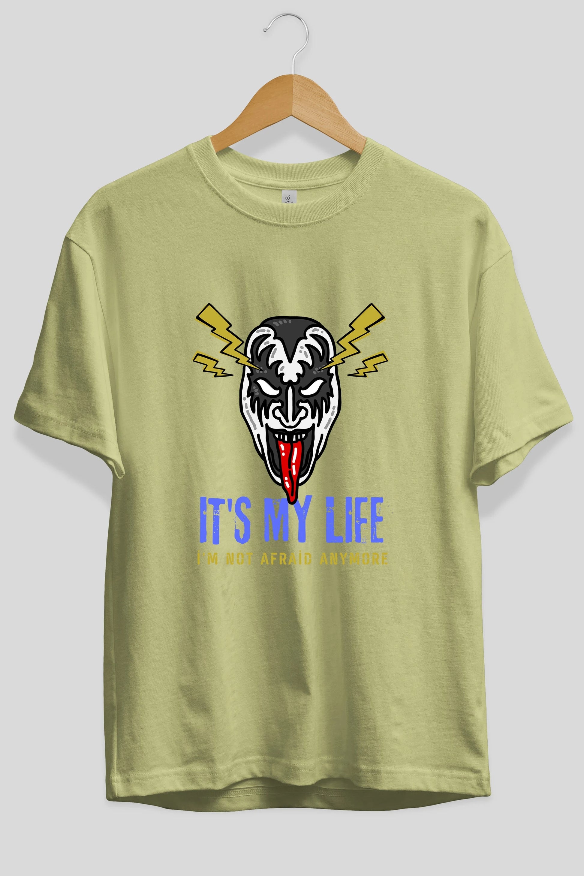 Its My Life Yazılı Ön Baskılı Oversize t-shirt Erkek Kadın Unisex