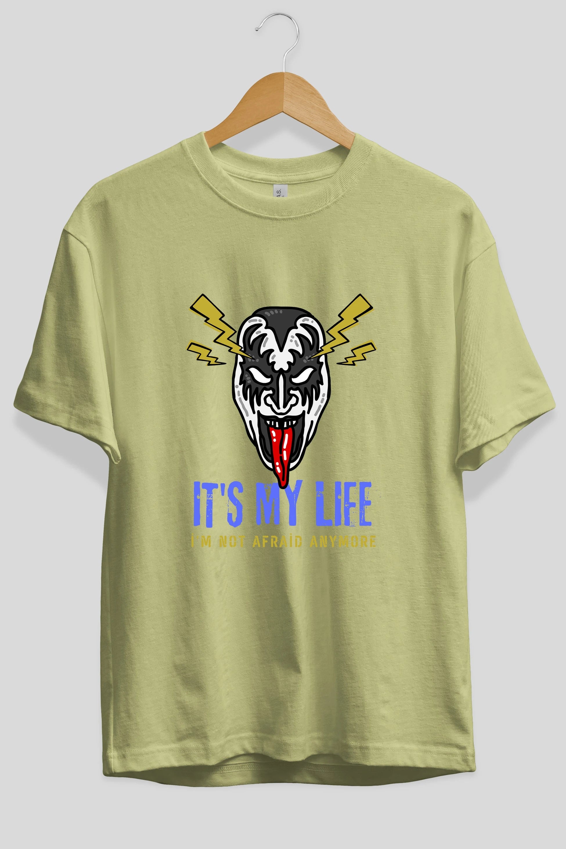 Its My Life Yazılı Ön Baskılı Oversize t-shirt Erkek Kadın Unisex