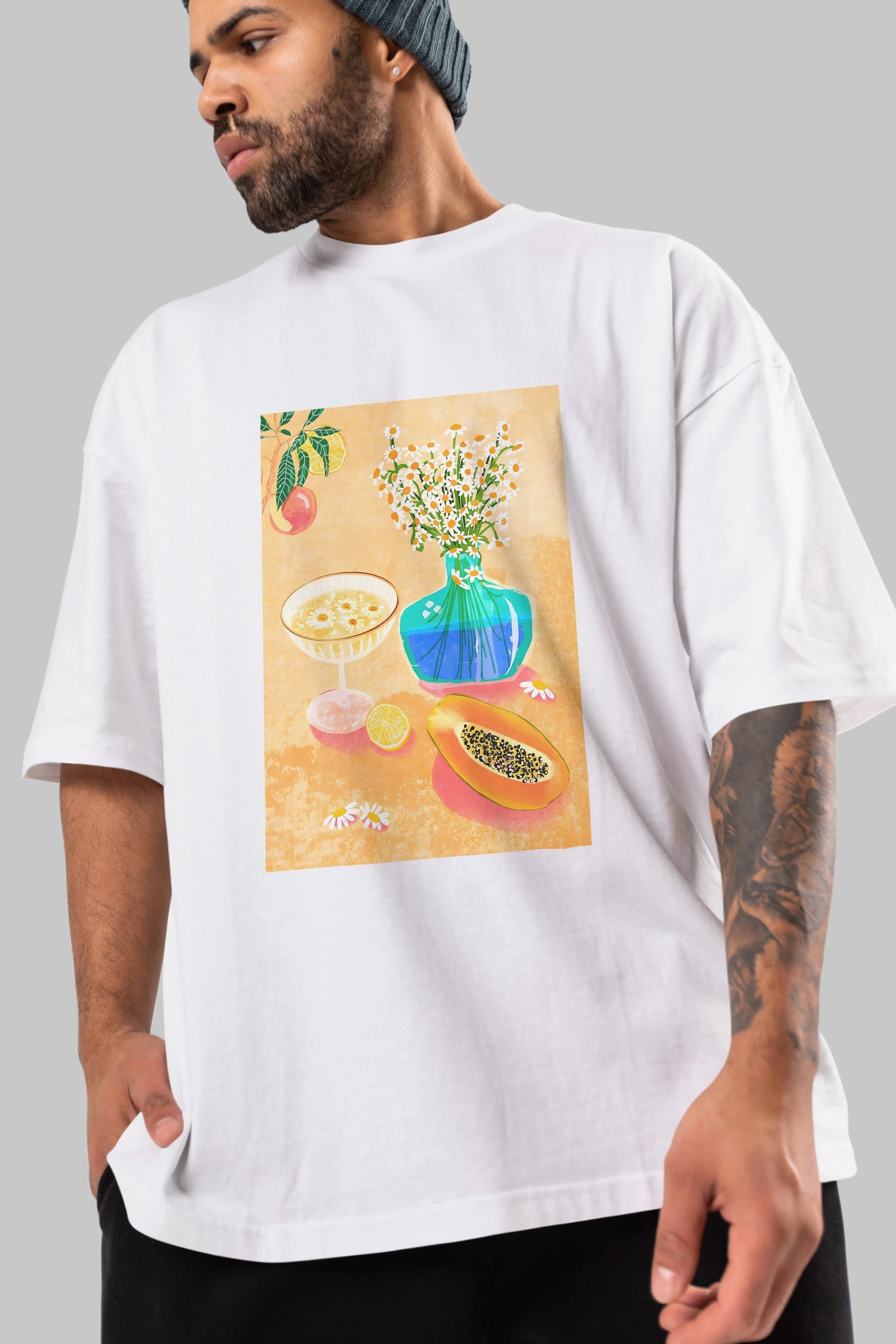 Cheers 2 Ön Baskılı Oversize t-shirt Erkek Kadın Unisex %100 Pamuk Bisiklet Yaka tişort