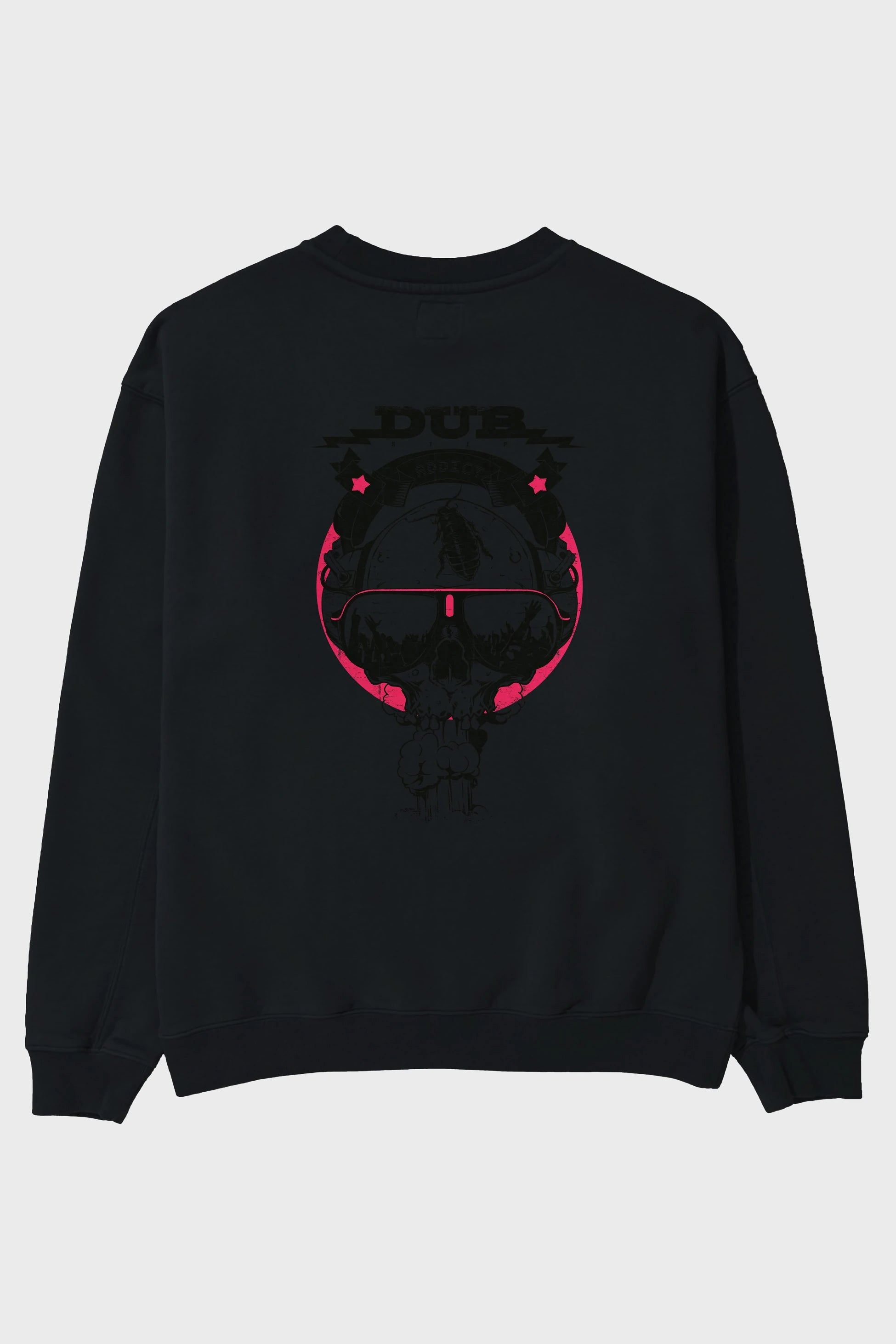 Dub Addict Arka Baskılı Oversize Sweatshirt Erkek Kadın Unisex