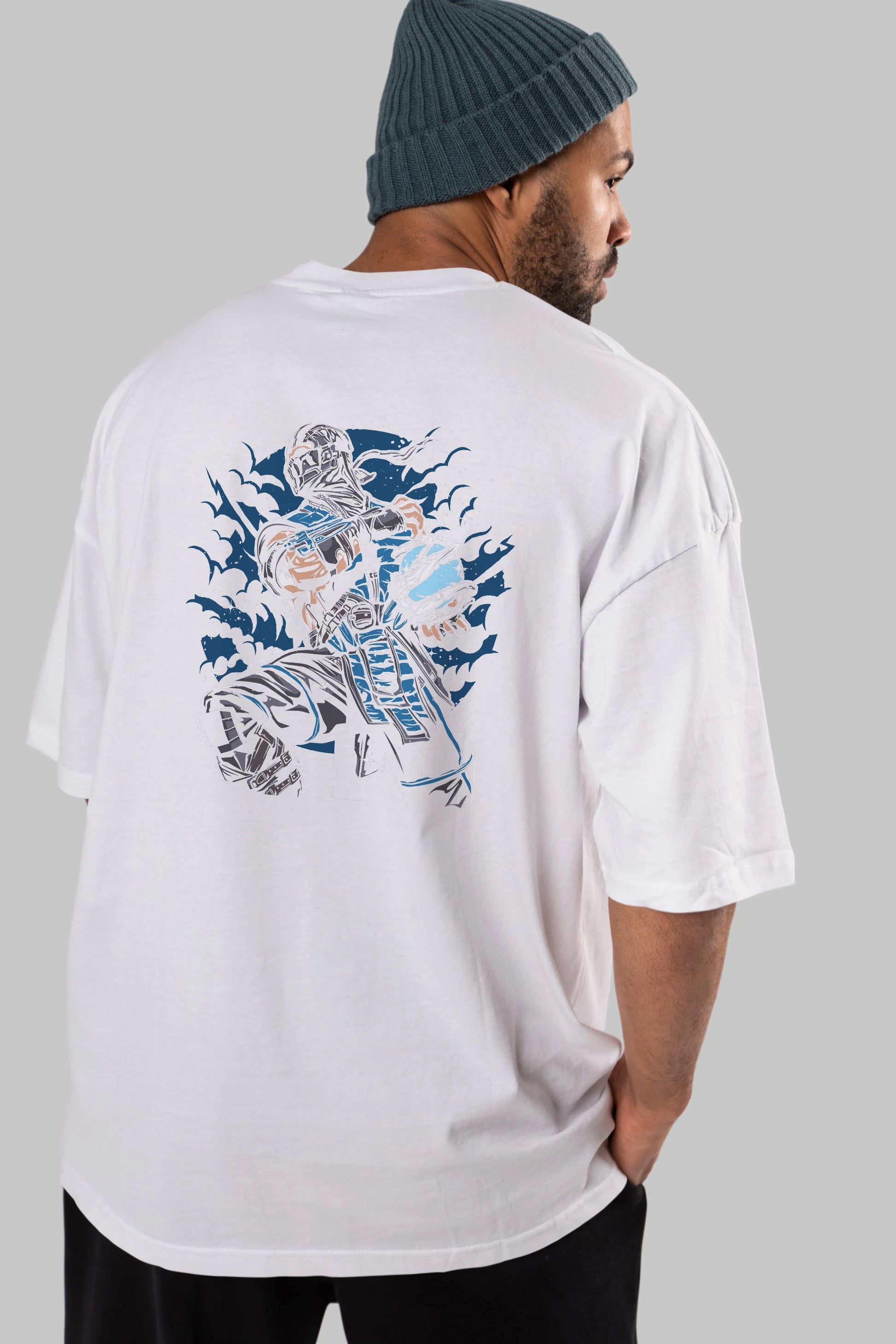 Sub Zero Arka Baskılı Oversize t-shirt Erkek Kadın Unisex %100 Pamuk