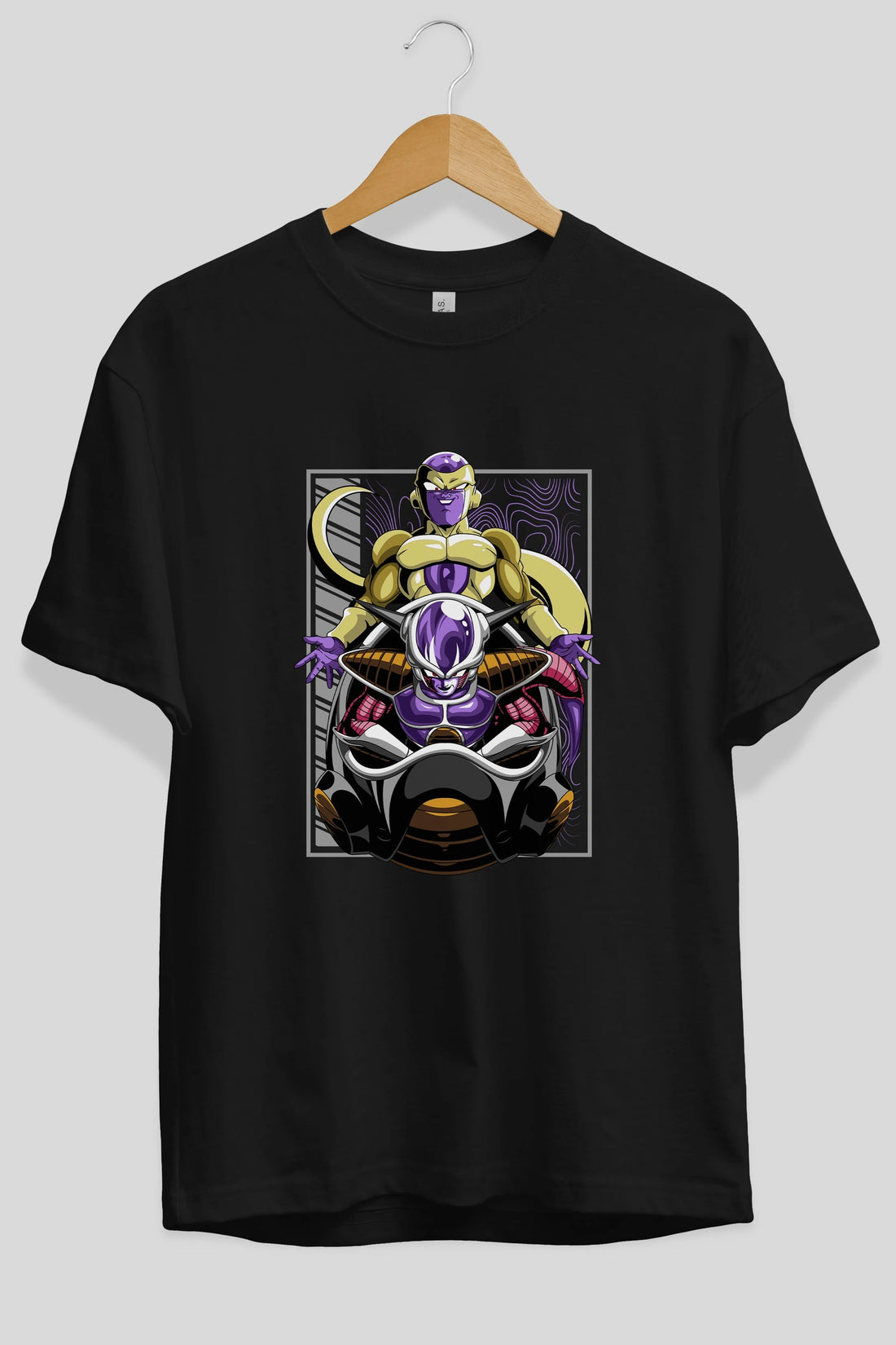 DragonBall Freezer Anime Ön Baskılı Oversize t-shirt %100 pamuk Erkek Kadın Unisex