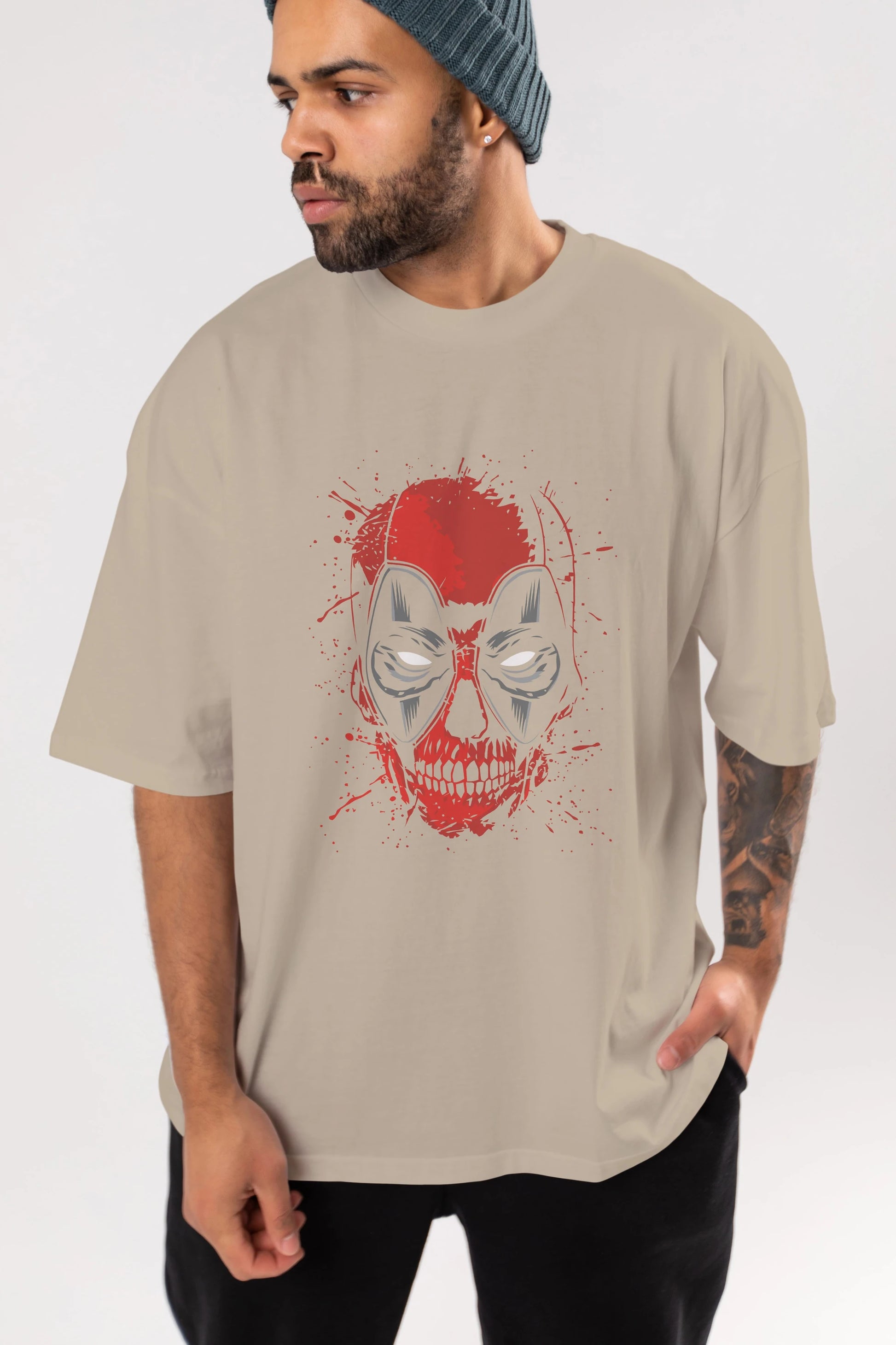 Deadpool (3) Ön Baskılı Oversize t-shirt Erkek Kadın Unisex %100 Pamuk Bisiklet Yaka tişort